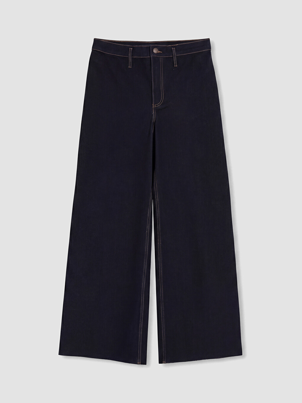 High Waisted Wideleg Women's Jeans-4