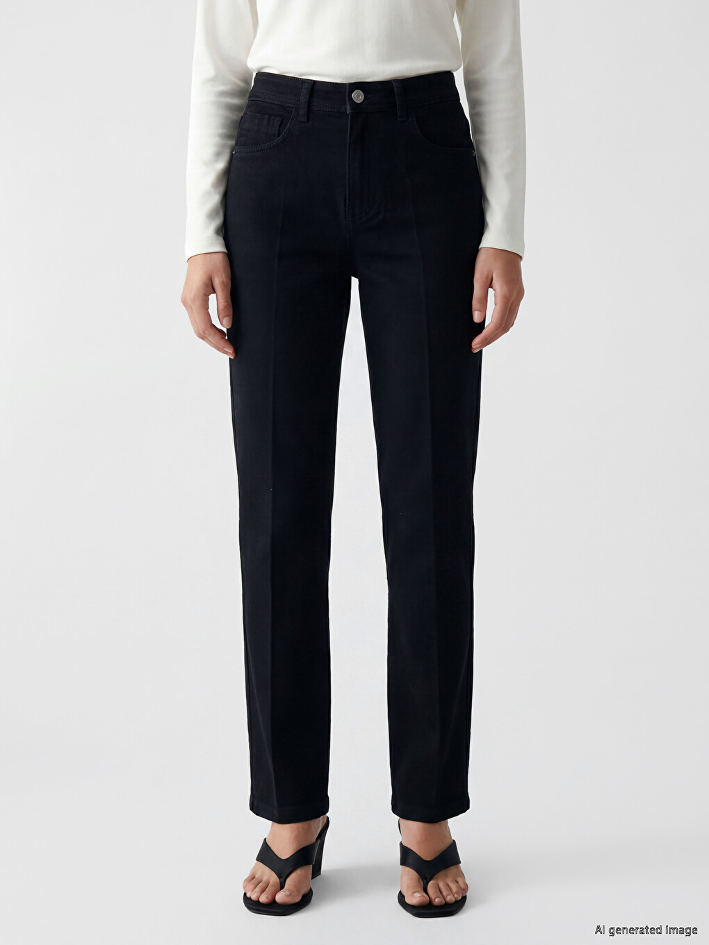 Slim Fit Kadın Jean Pantolon-1