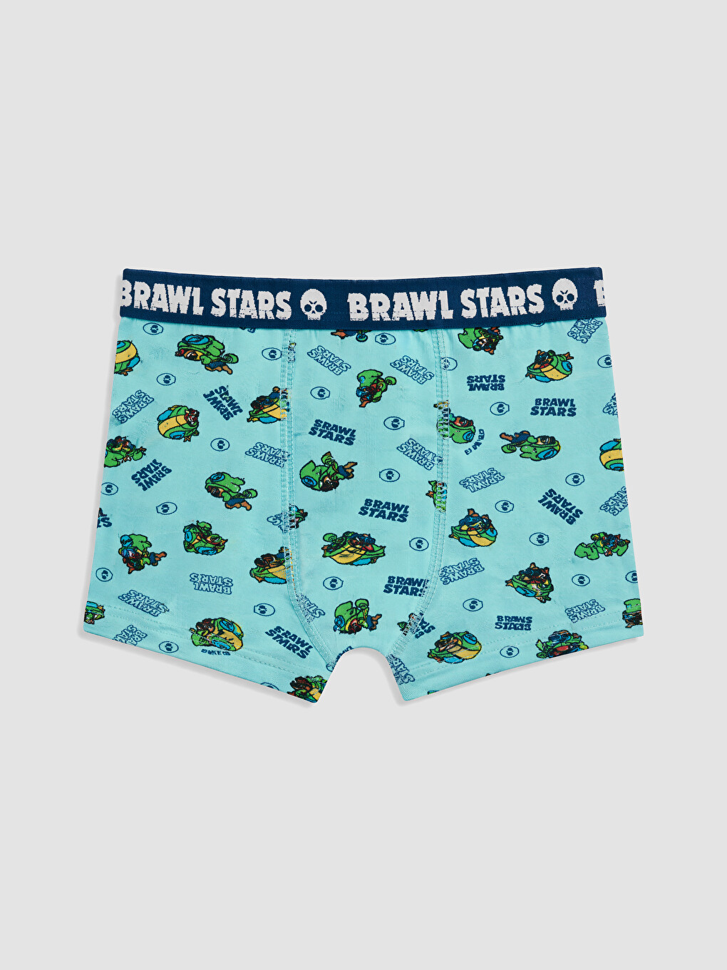 Turkuaz Brawl Stars Baskılı Erkek Çocuk Boxer 3'lü-1