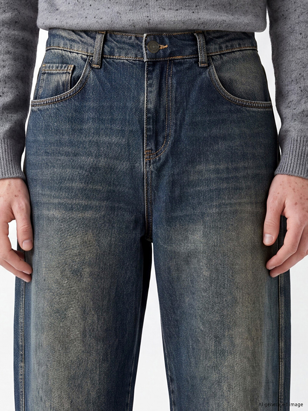 İndigo 710 Loose Fit Erkek Jean Pantolon-2