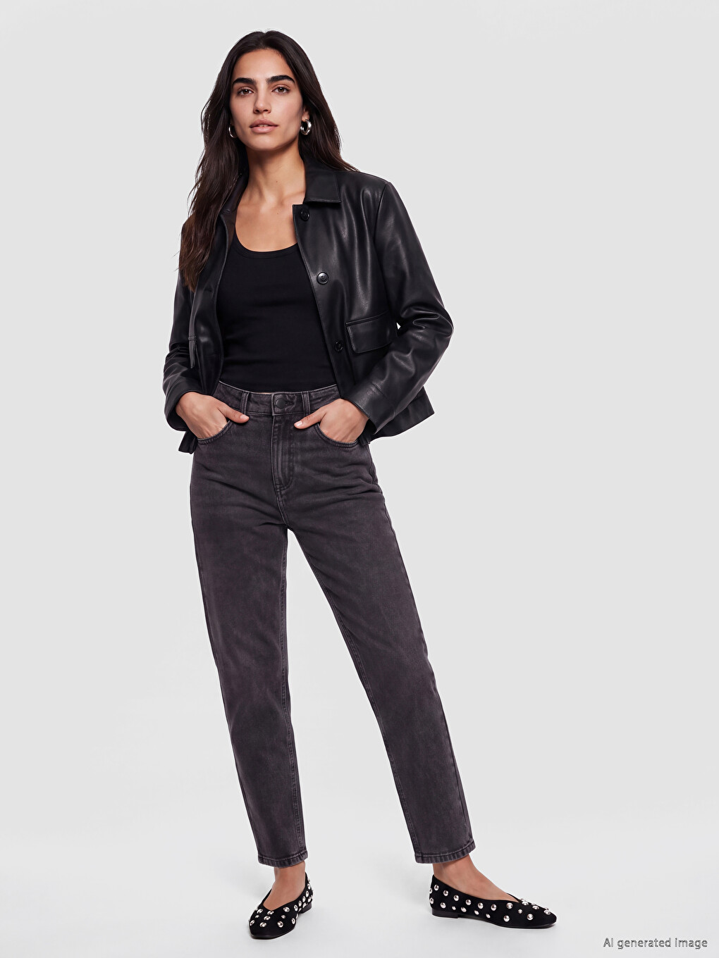 Woman Grey Jeans