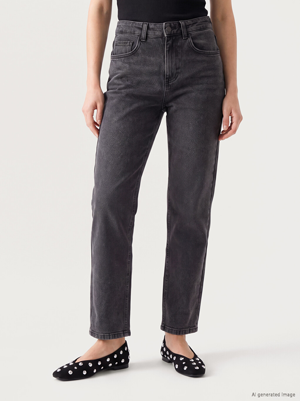 Woman Grey Jeans-1
