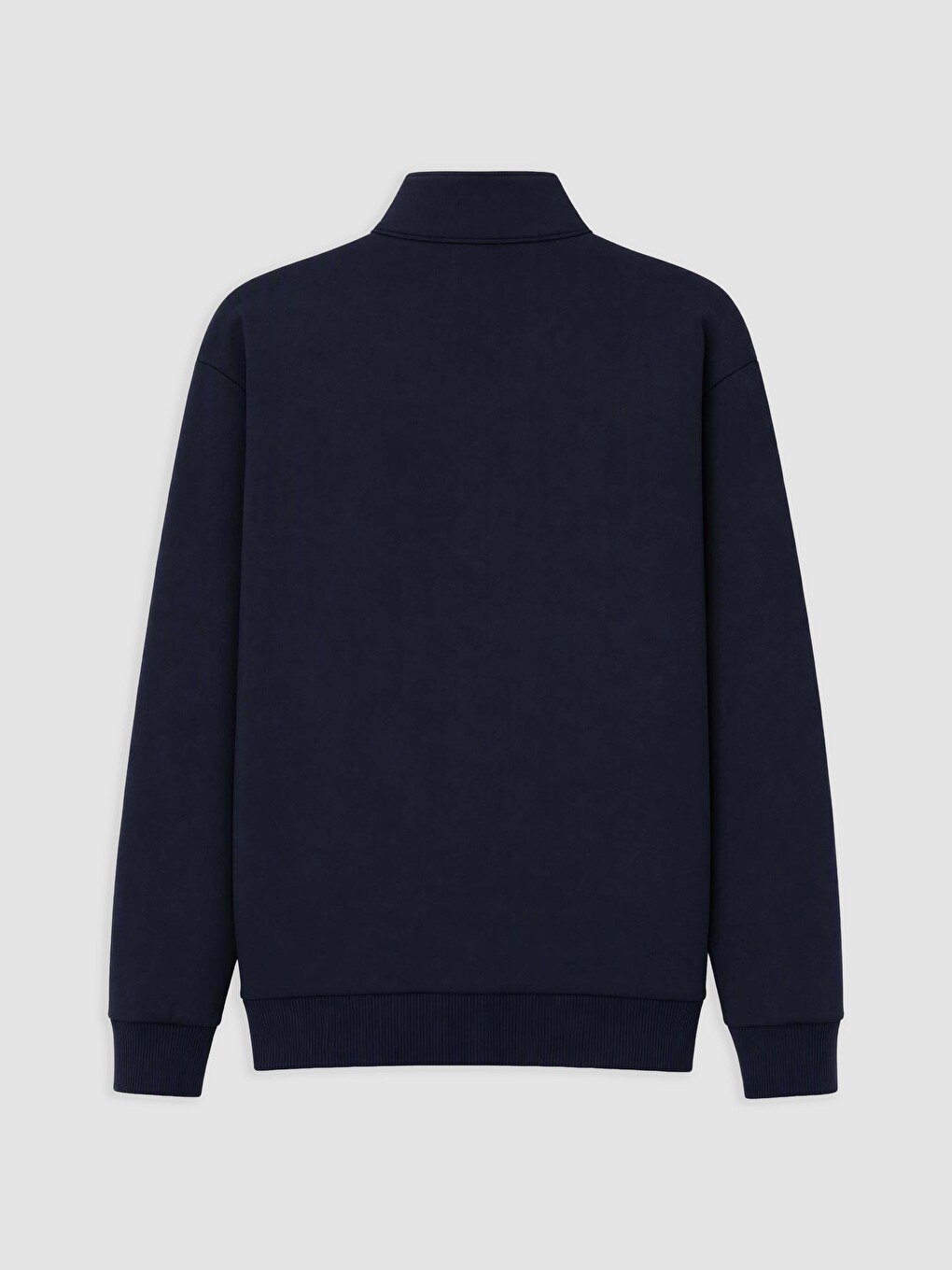 Bluza Sportive E Trashë Me Jakë Të Ngritur Për Burra Sweatshirt-1