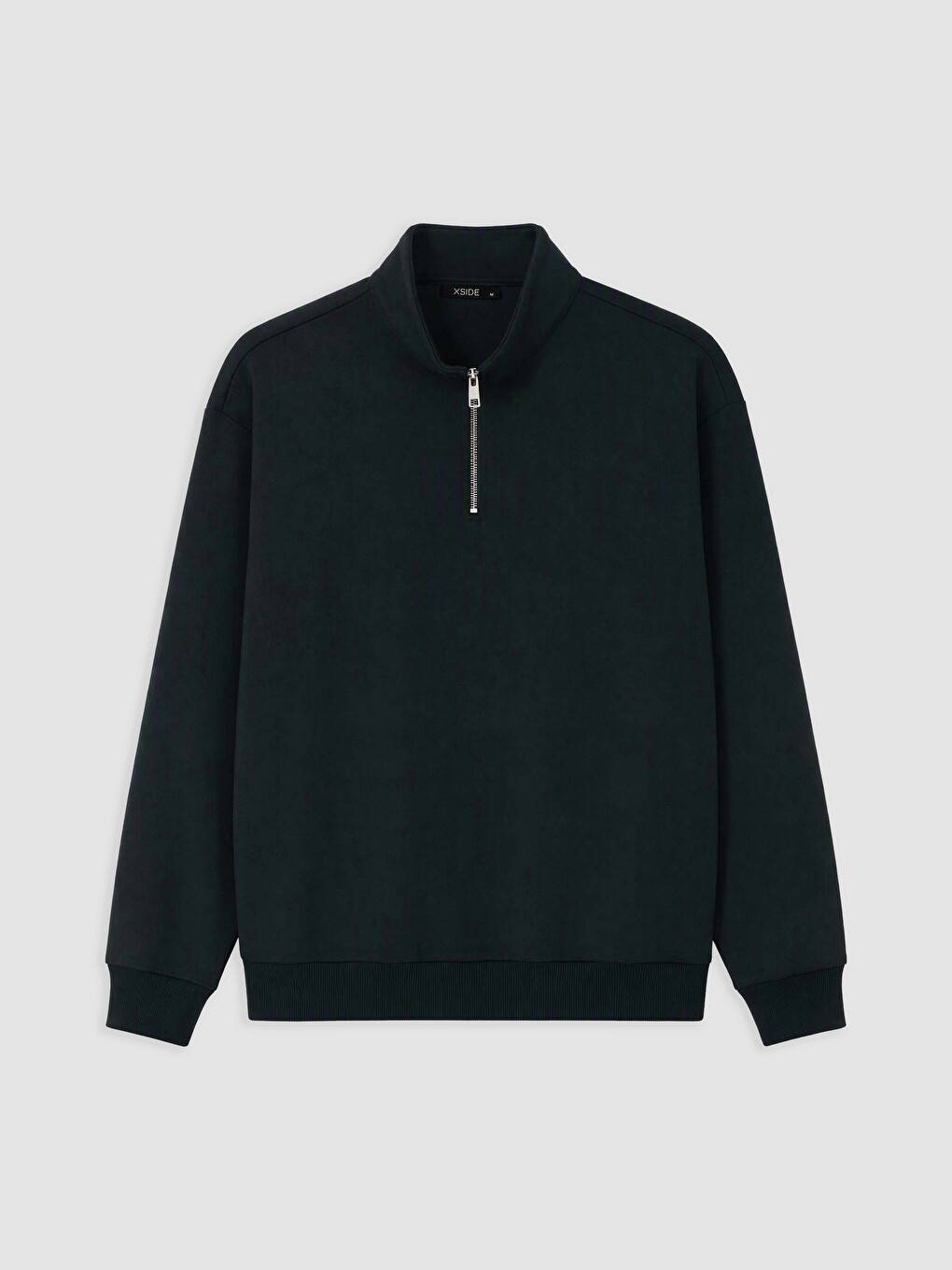 Bluza Sportive E Trashë Me Jakë Të Ngritur Për Burra Sweatshirt