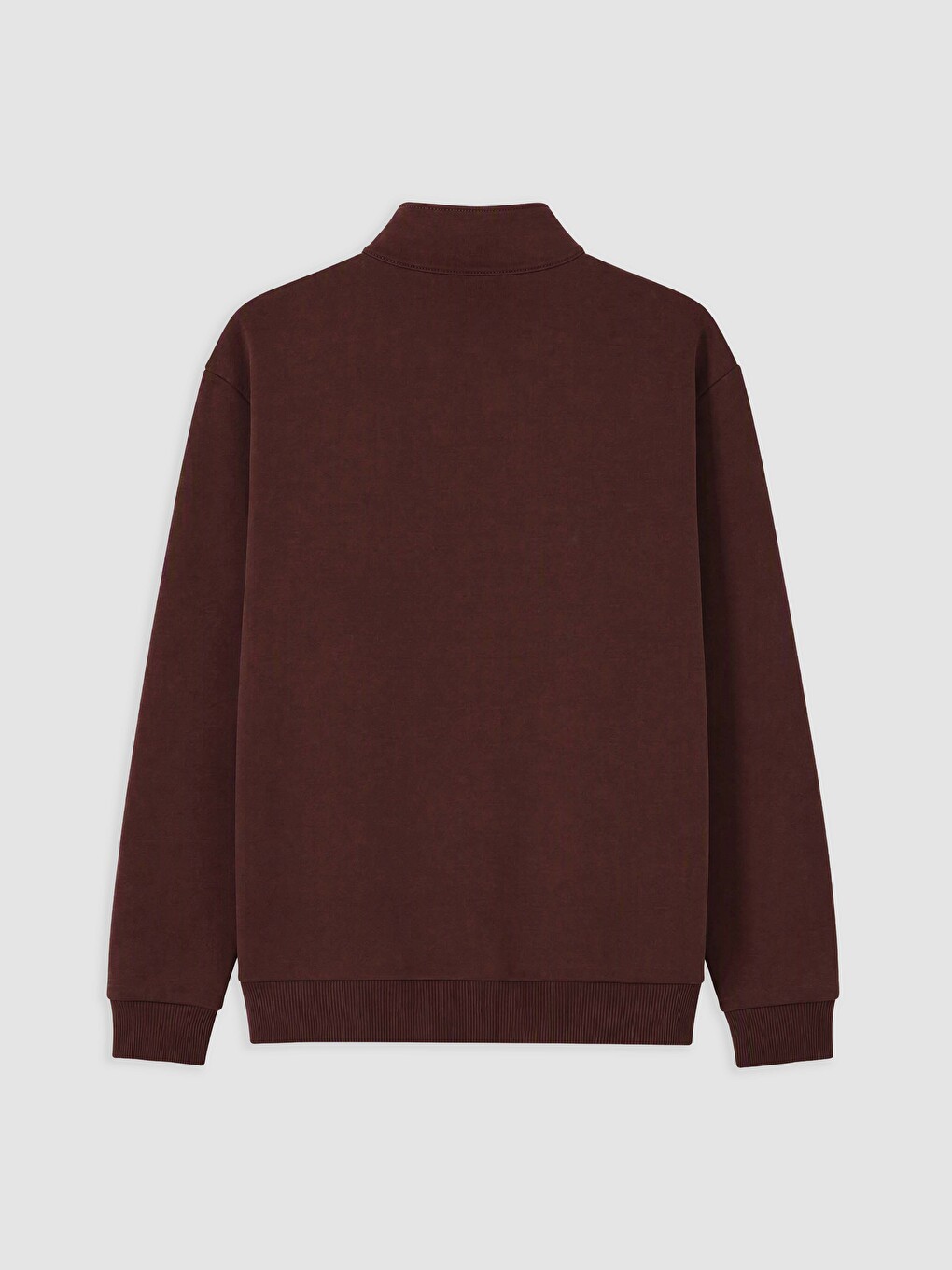 Bluza Sportive E Trashë Me Jakë Të Ngritur Për Burra Sweatshirt-1