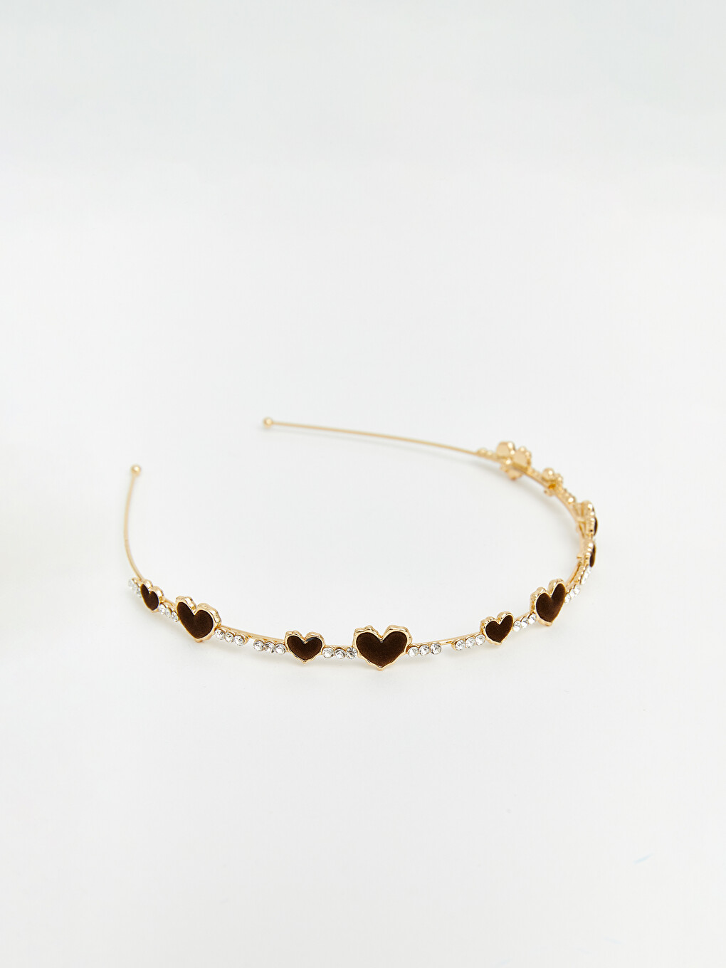 2 Pack Bow And Stone Chain Detailed Headband Set-4