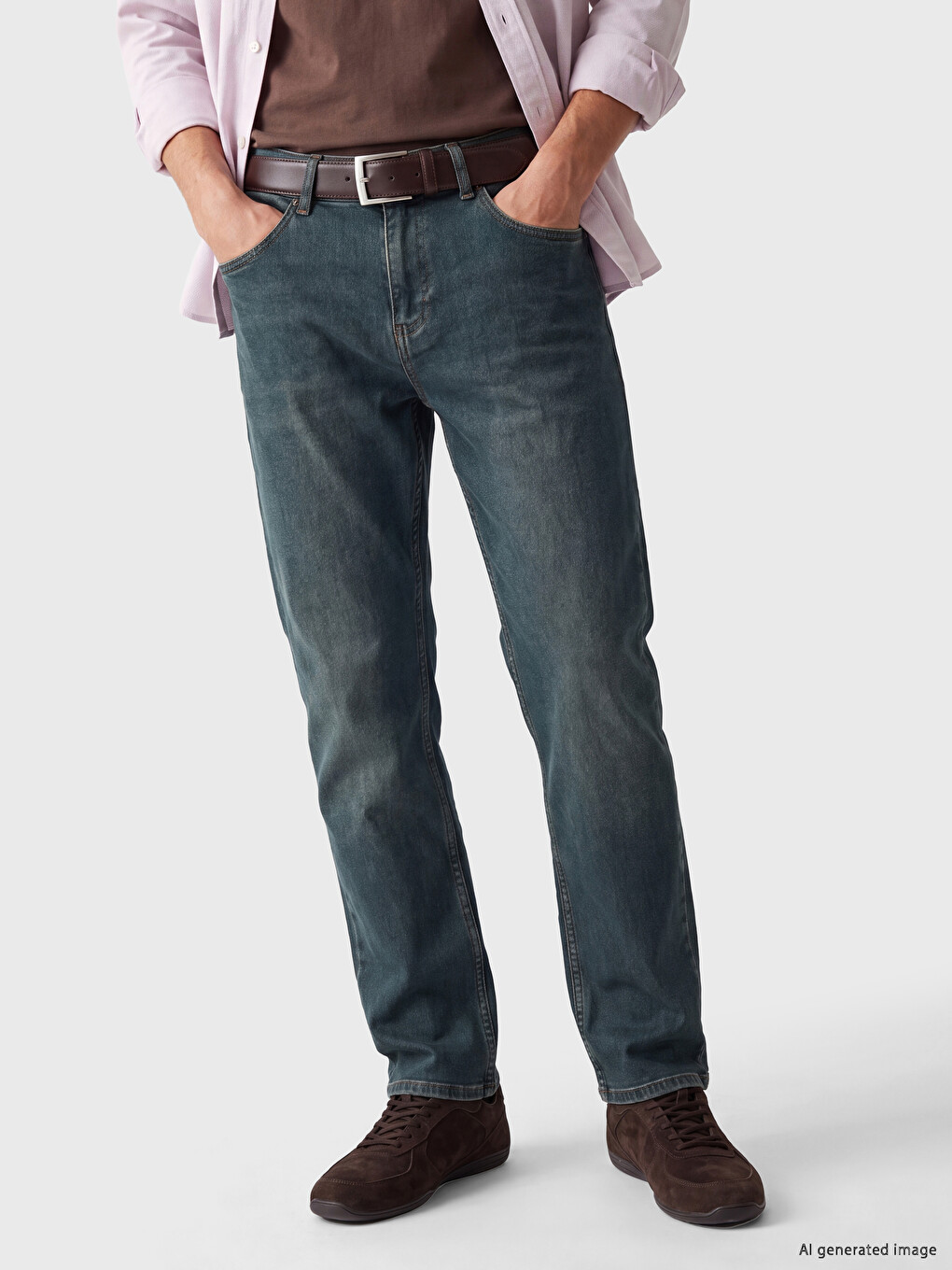 Yeşil 779 Regular Fit Erkek Jean Pantolon