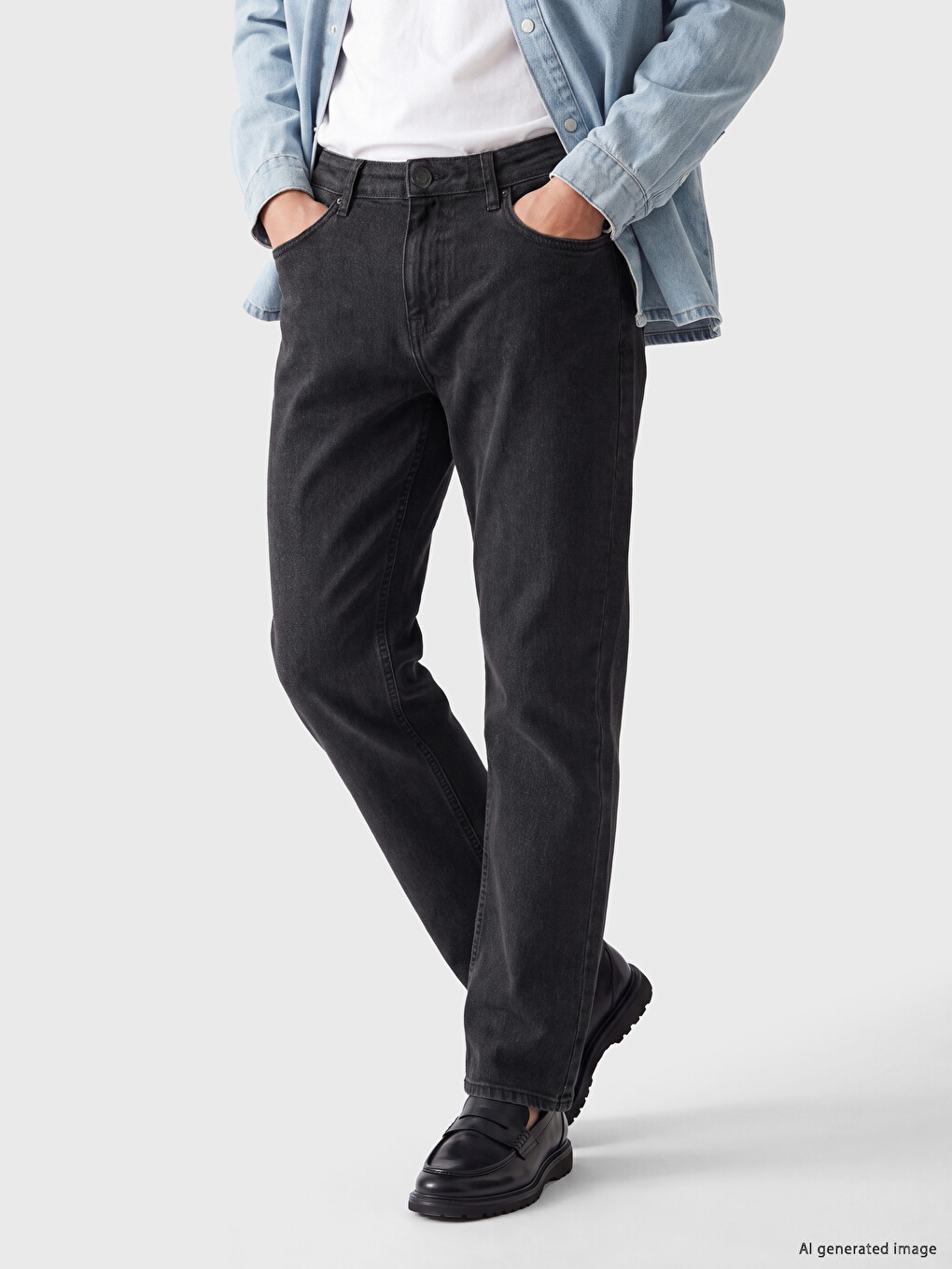 Gri 779 Regular Fit Erkek Jean Pantolon