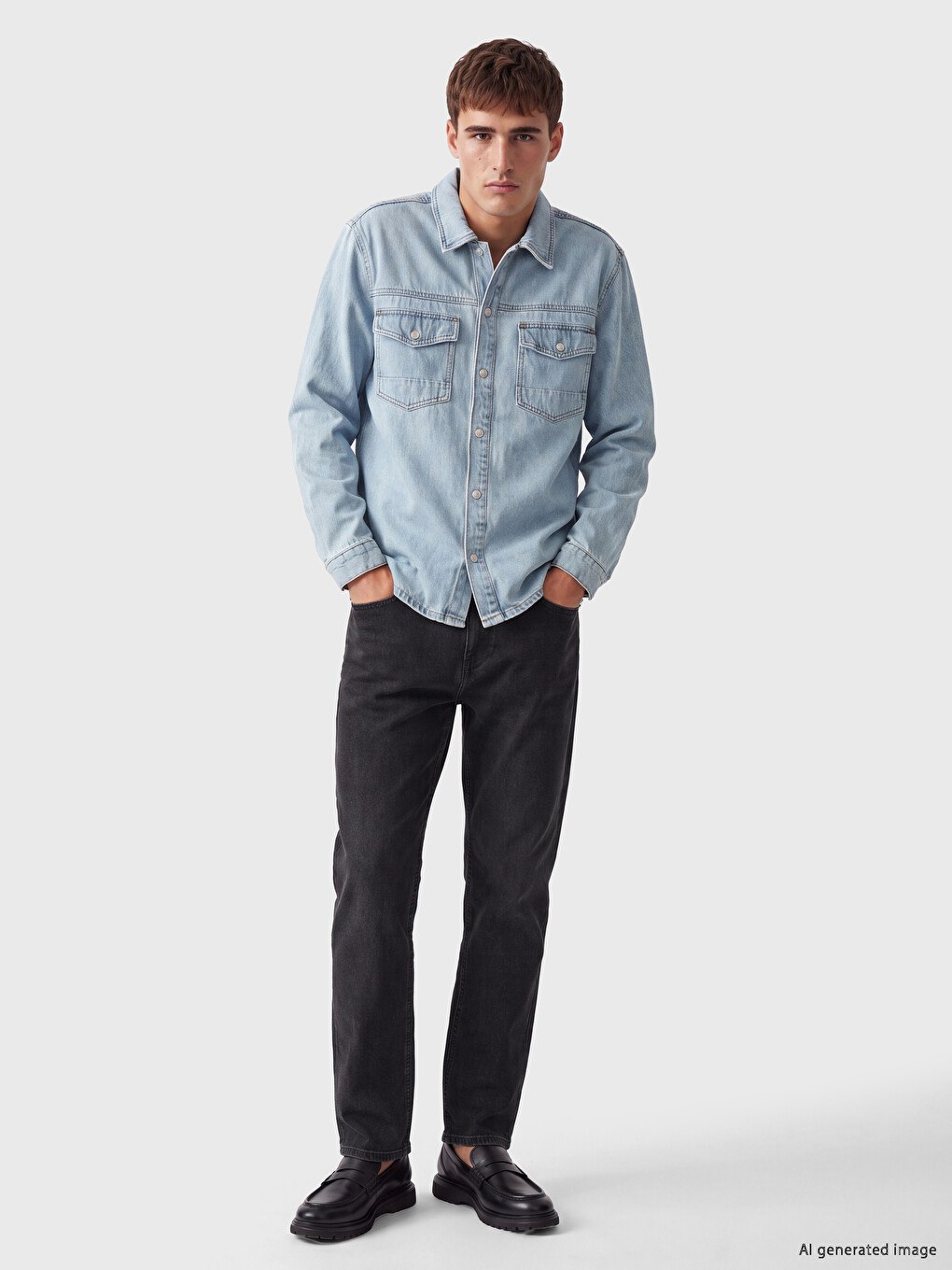Gri 779 Regular Fit Erkek Jean Pantolon-1