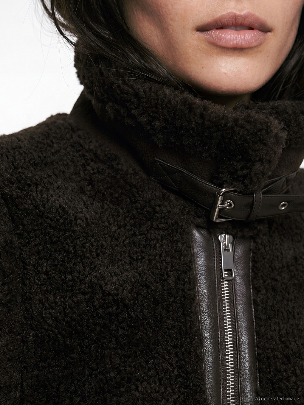 Mock Neck Women's Fur Gilet-2