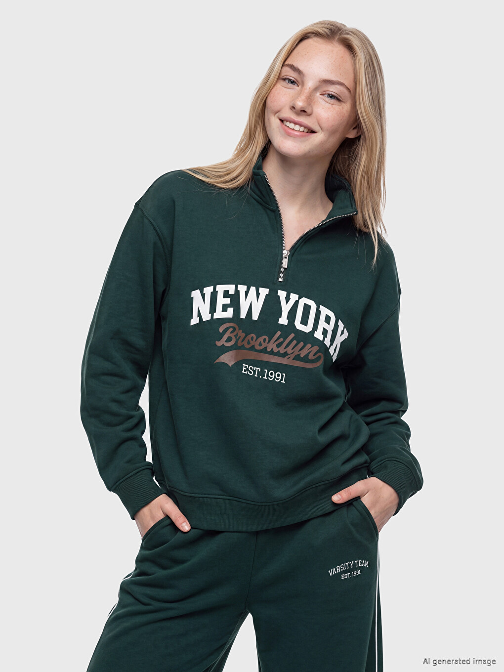Femër Jeshil Sweatshirt