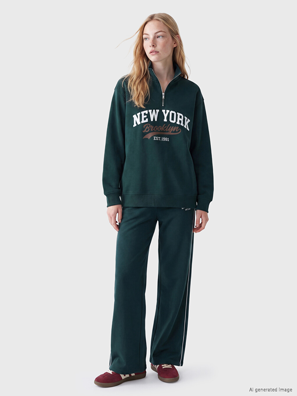 Femër Jeshil Sweatshirt-1