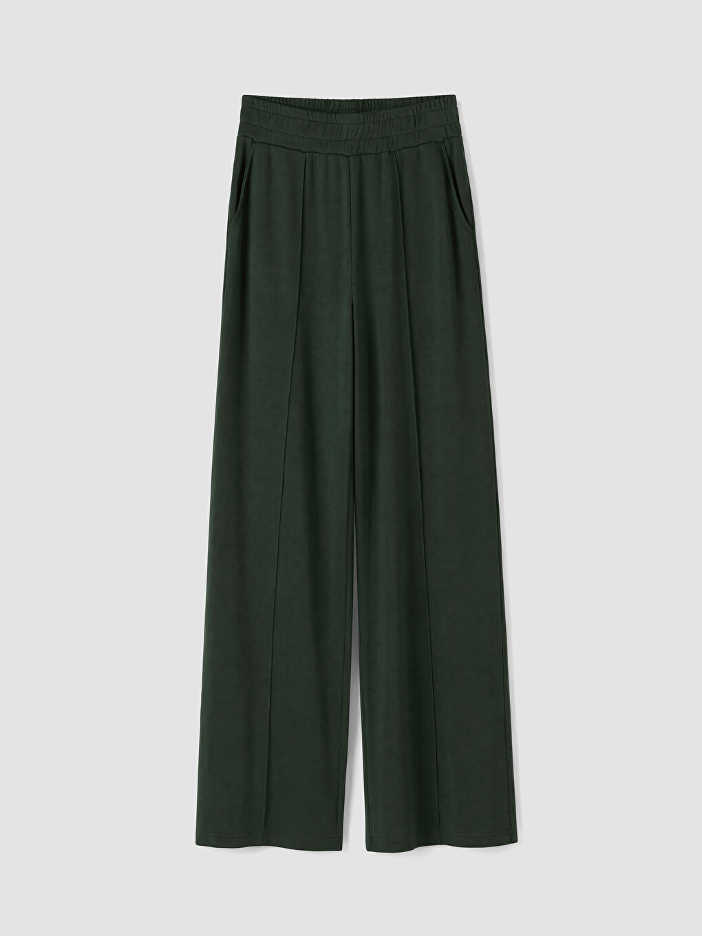 Women's Front Stitched Wide Leg Sweatpants-4