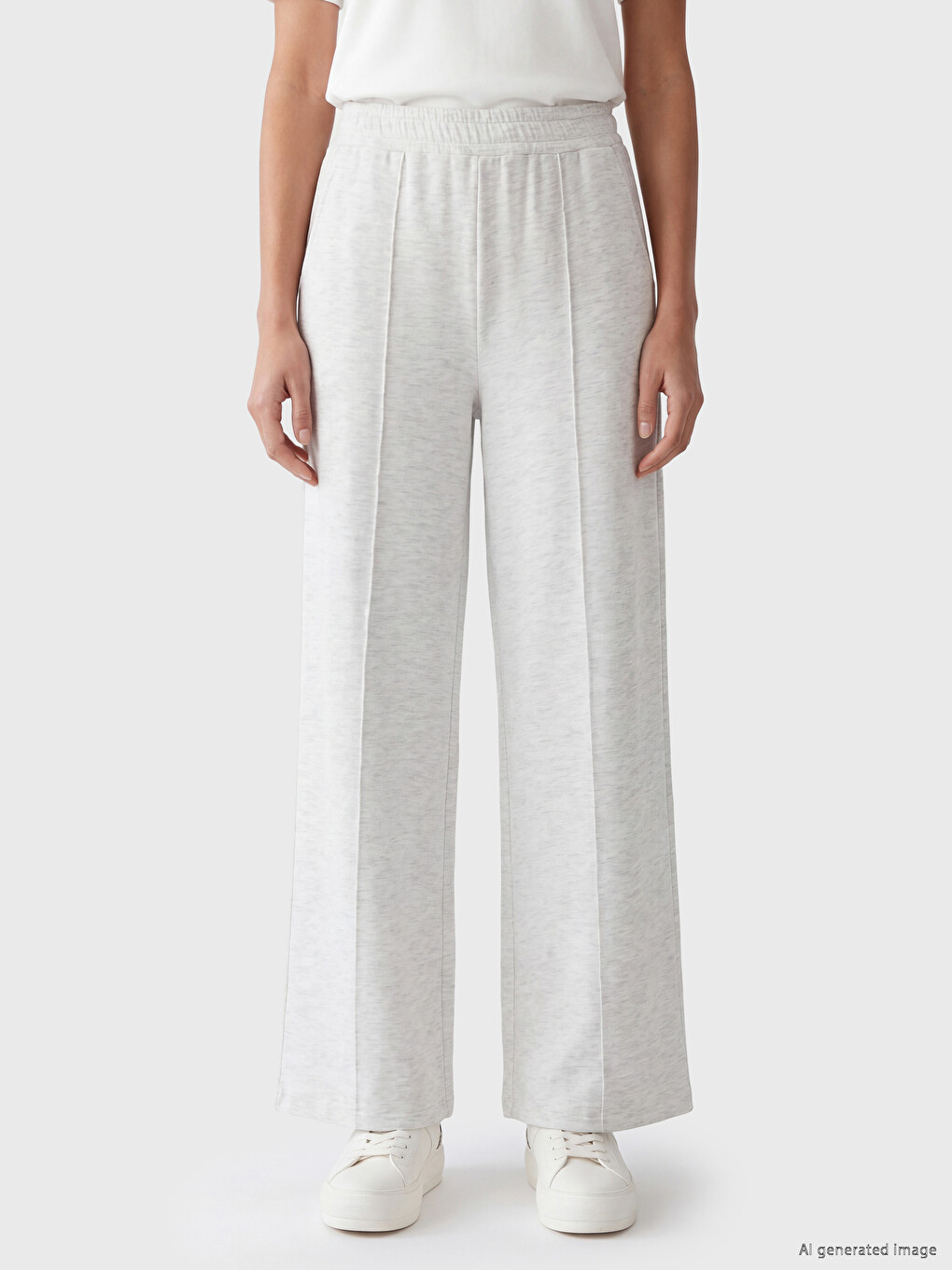 Elastic Waist Women's Sweatpants-1