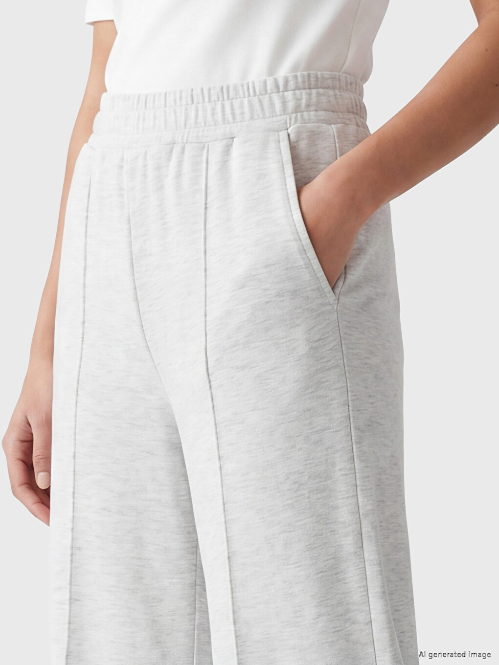 Elastic Waist Women's Sweatpants-2