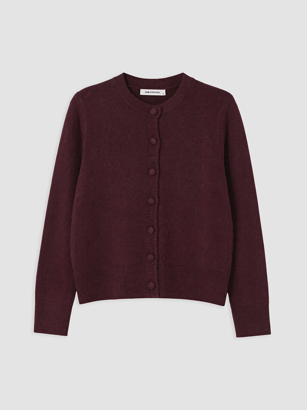 Cardigan Tricotat Cu Guler Rotund Pentru Femei-4