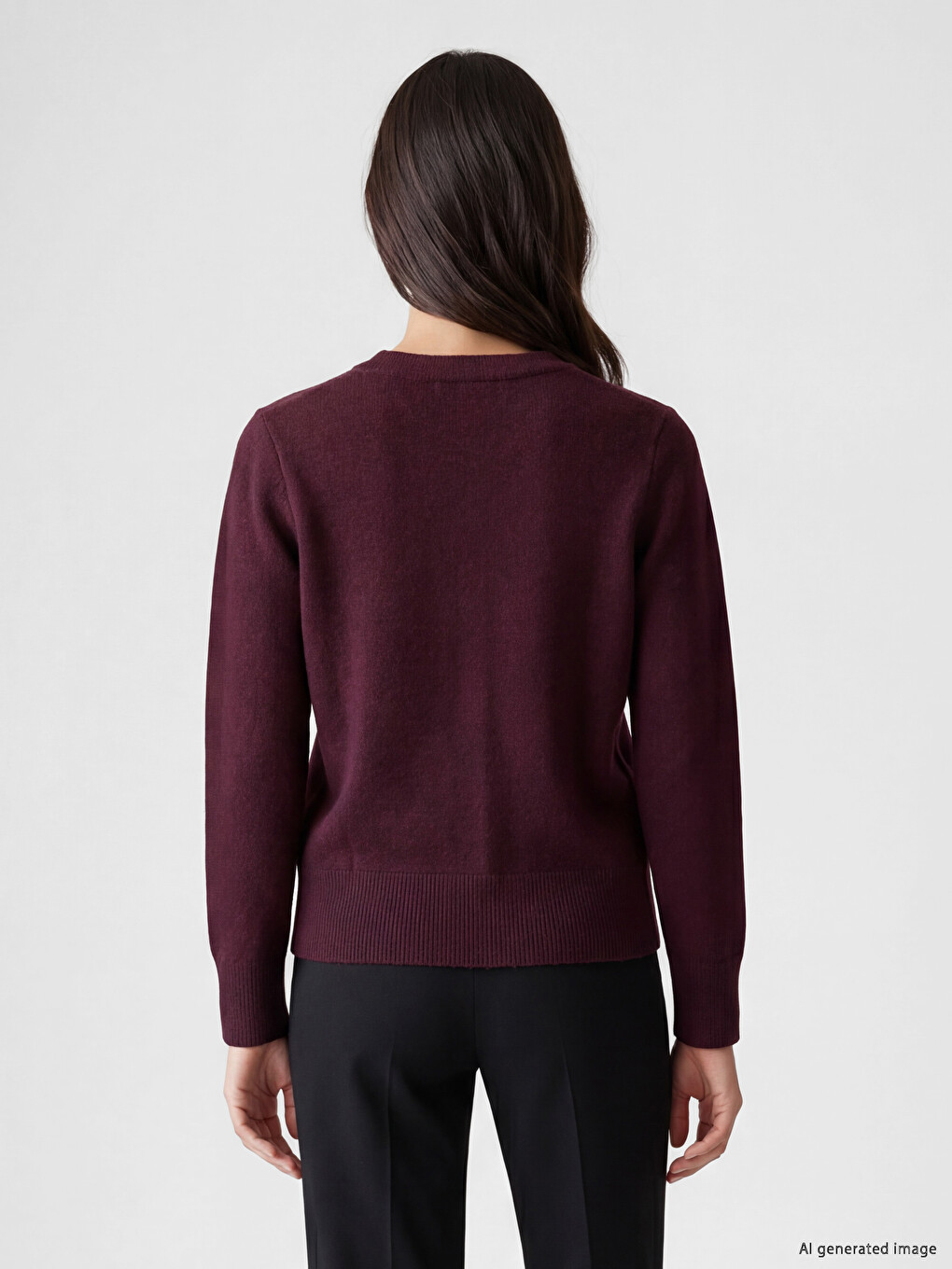 Cardigan Tricotat Cu Guler Rotund Pentru Femei-3