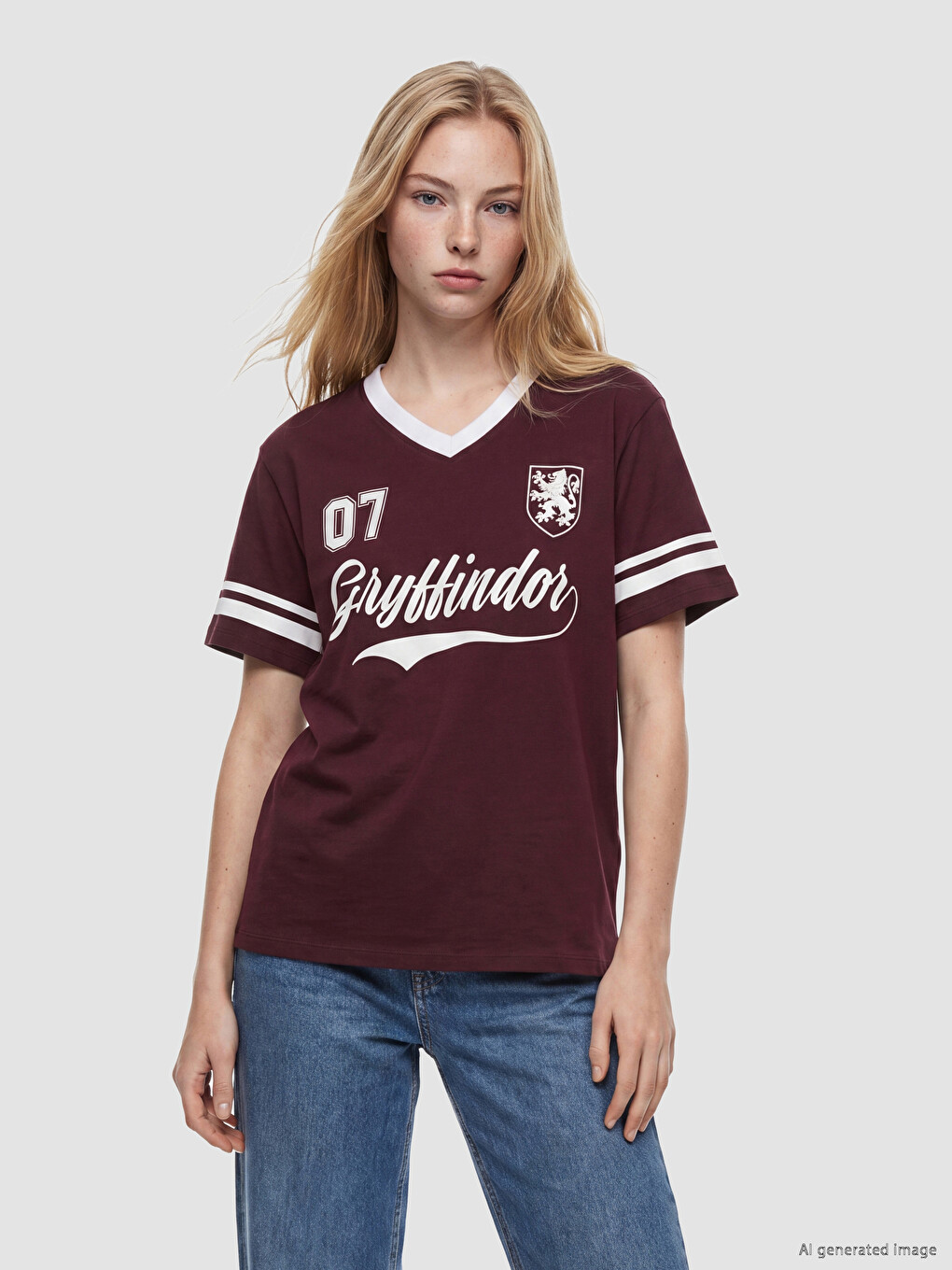 Harry Potter Printed Oversize Women's T-shirt