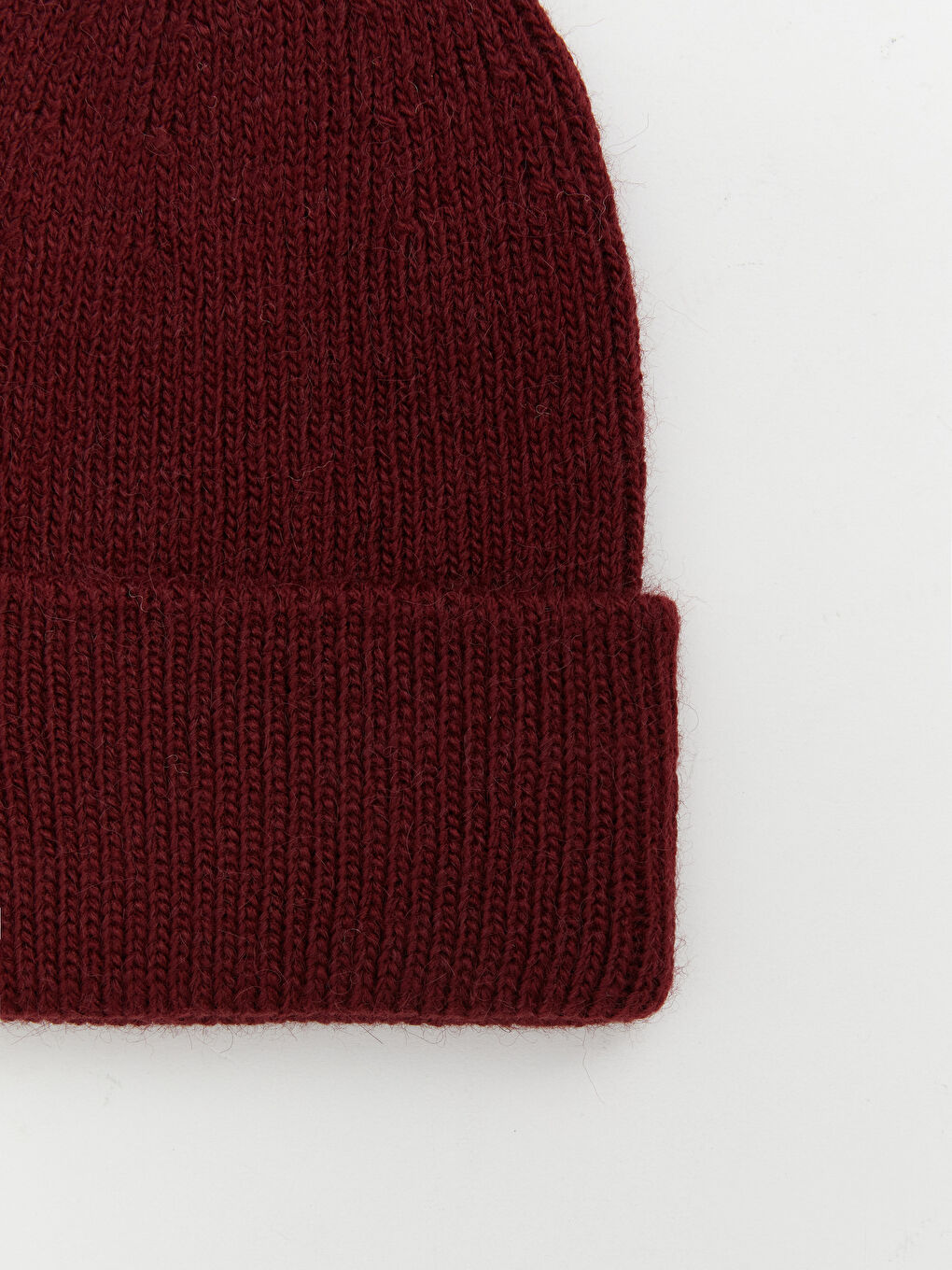 Bordo Kız Çocuk Triko Bere-1