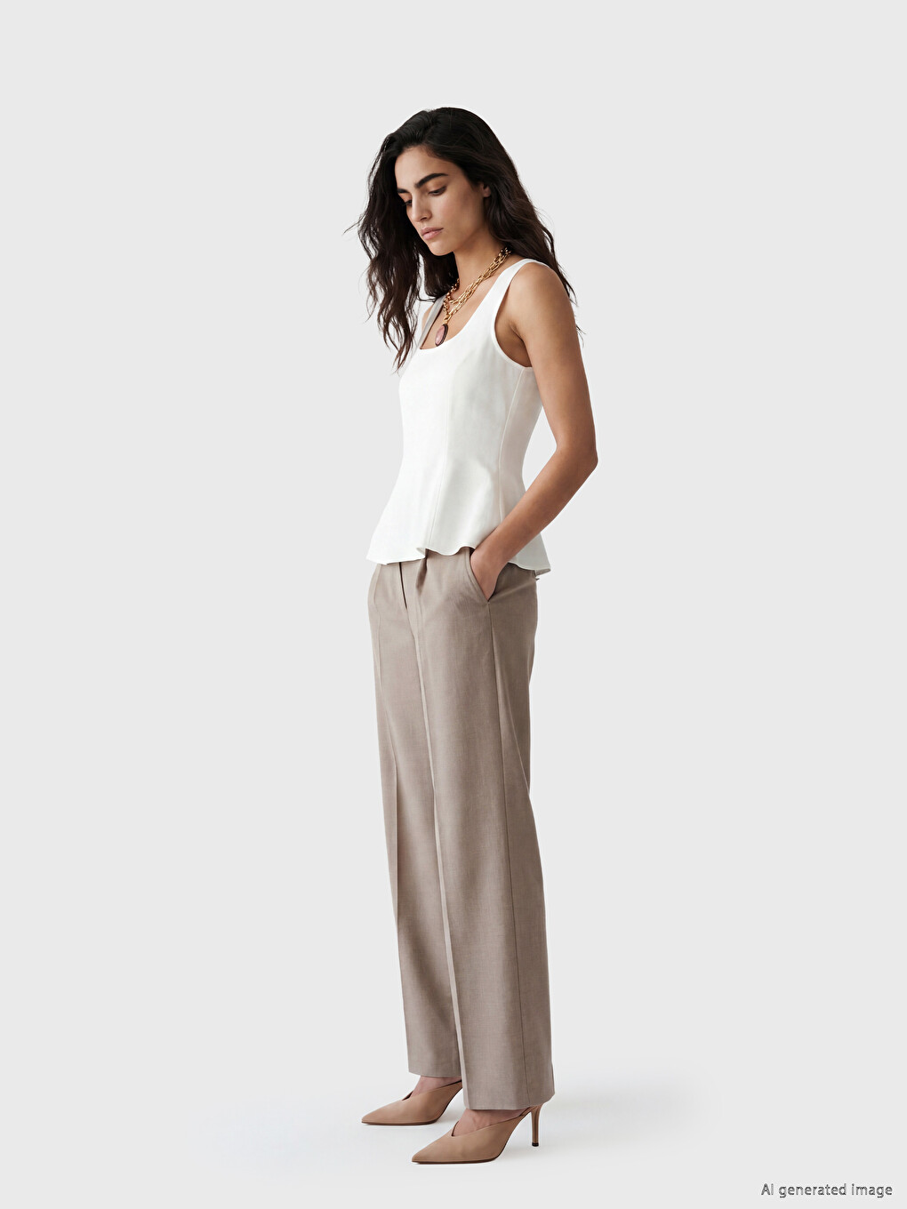 Wide Leg Women's Trousers