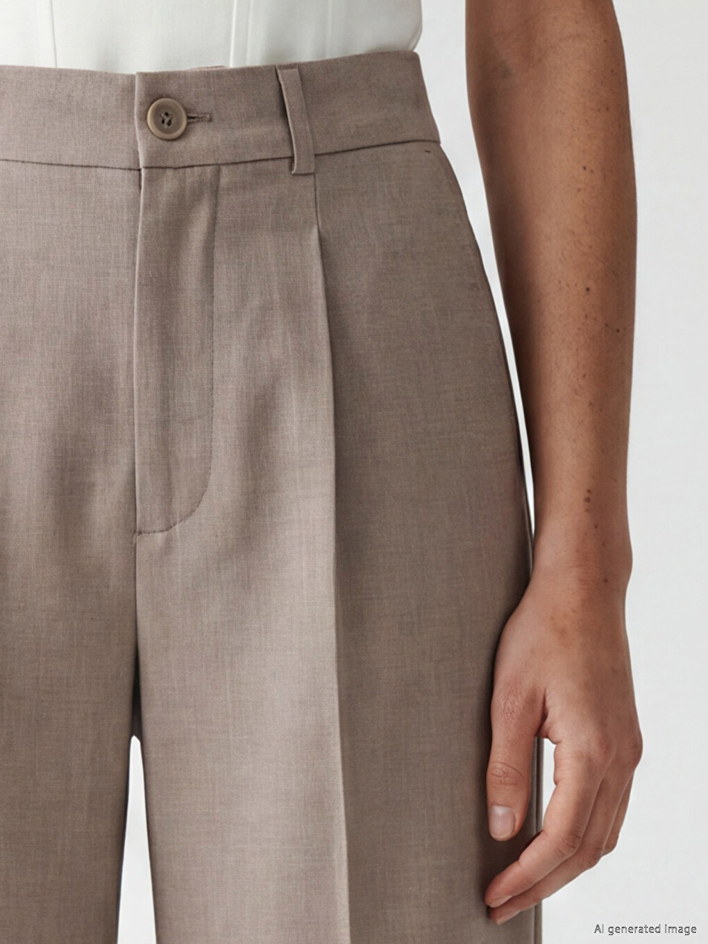 Wide Leg Women's Trousers-2