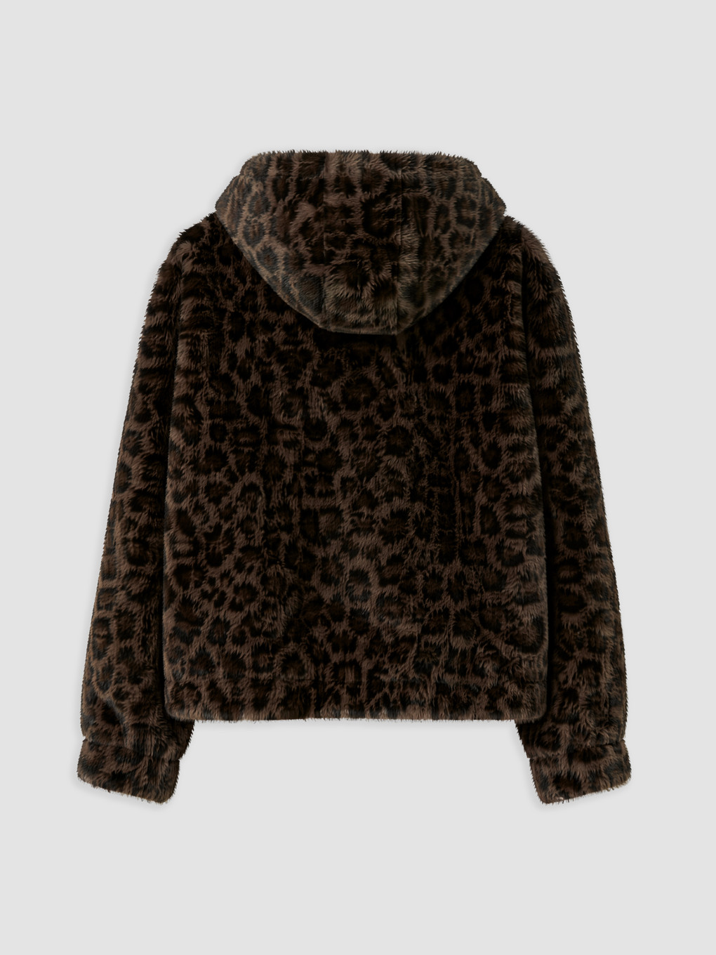 Hooded Leopard Print Women's Fur-6
