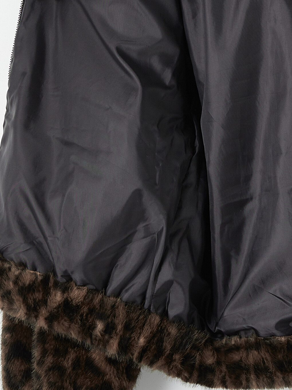 Hooded Leopard Print Women's Fur-9