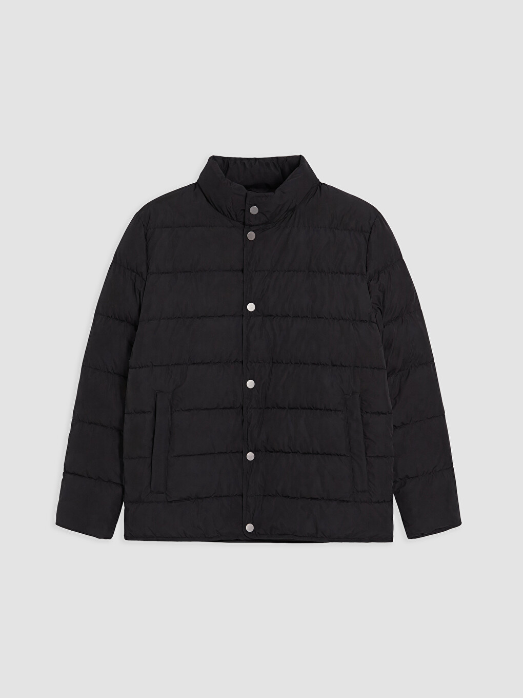 Man Black Puffer Coat-4
