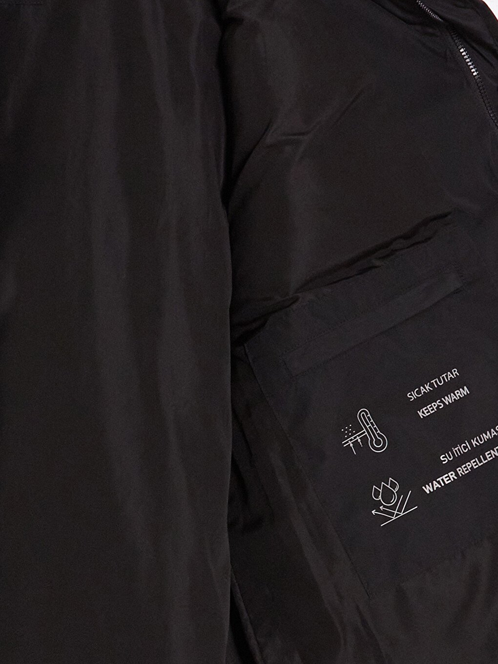 Man Black Puffer Coat-8