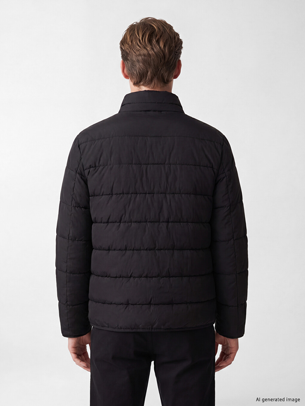 Man Black Puffer Coat-3