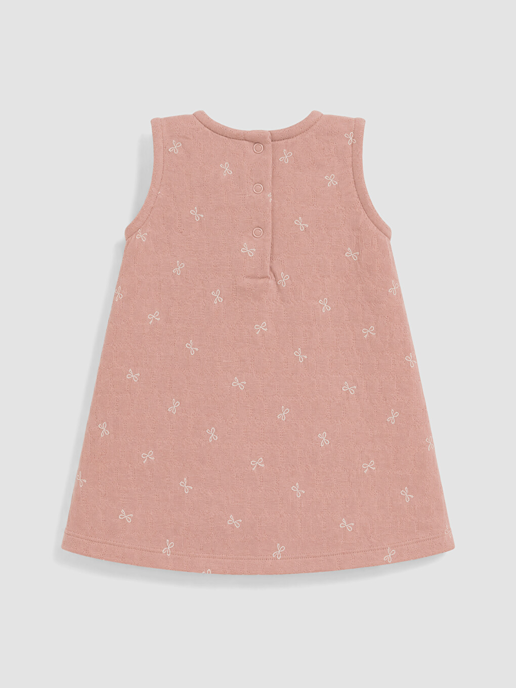 Bow Patterned Baby Girls' Dress Set-3