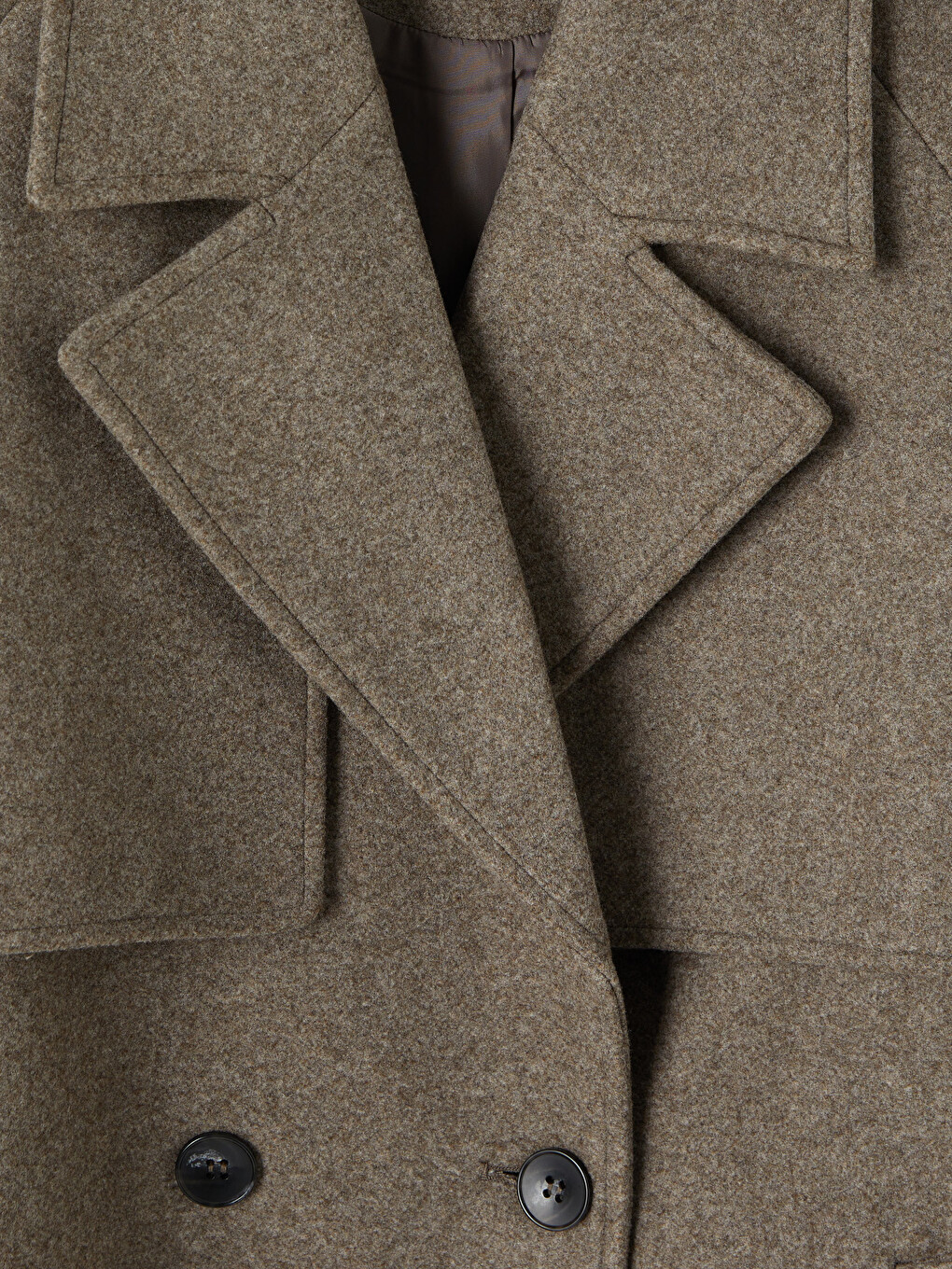 Double Breasted Collar Women's Cachet Overcoat-6