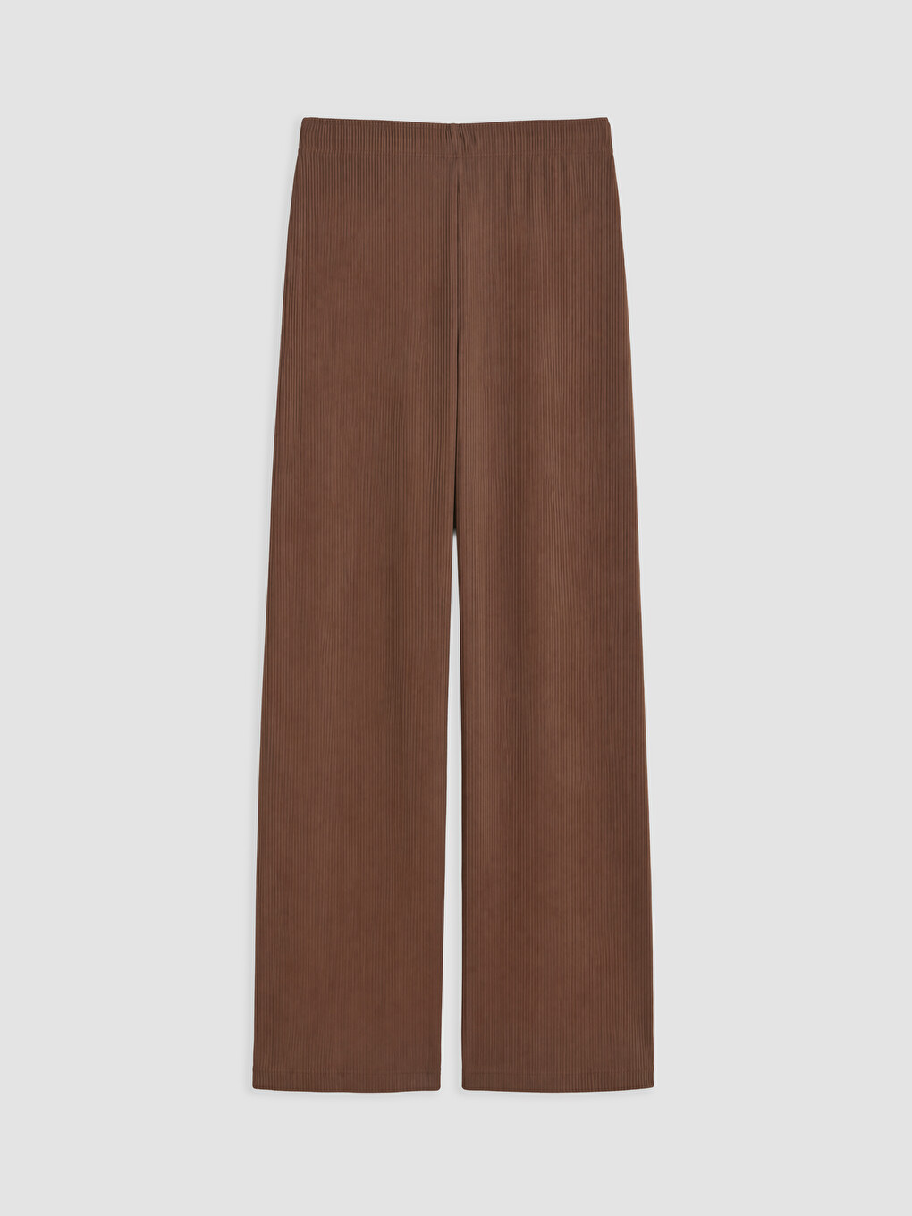 Kahverengi Beli Lastikli Kadın Pijama Altı-5