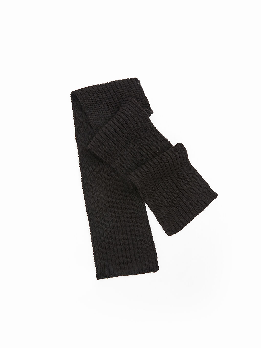 Siyah Erkek Çocuk Triko Atkı-1