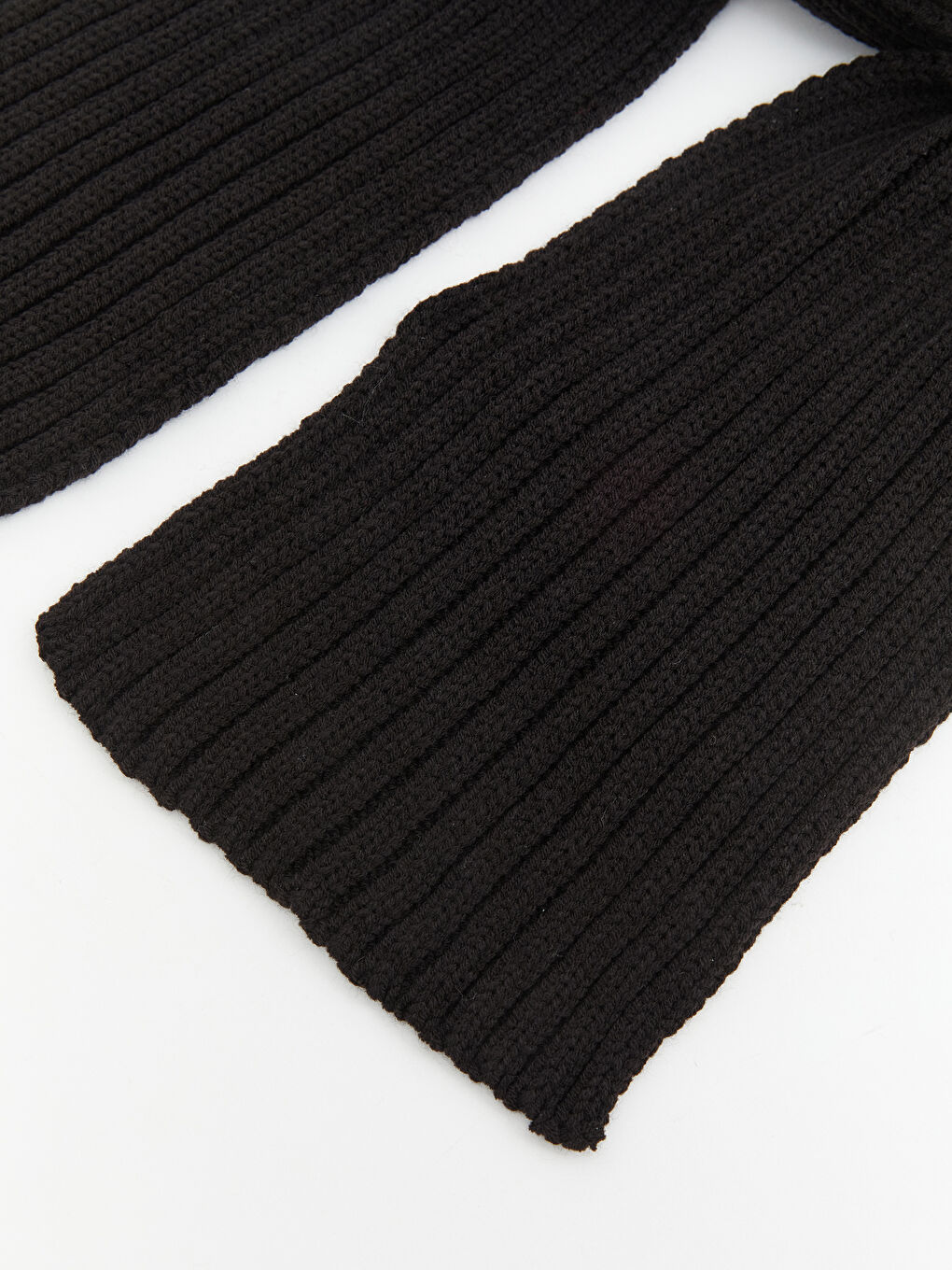 Siyah Erkek Çocuk Triko Atkı-2