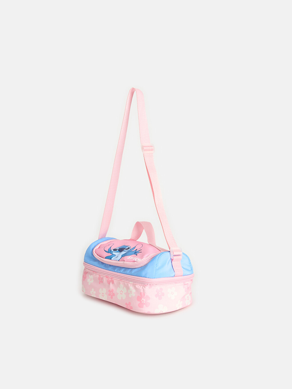 Mavi Stitch Baskılı Kız Çocuk Beslenme Çantası-1