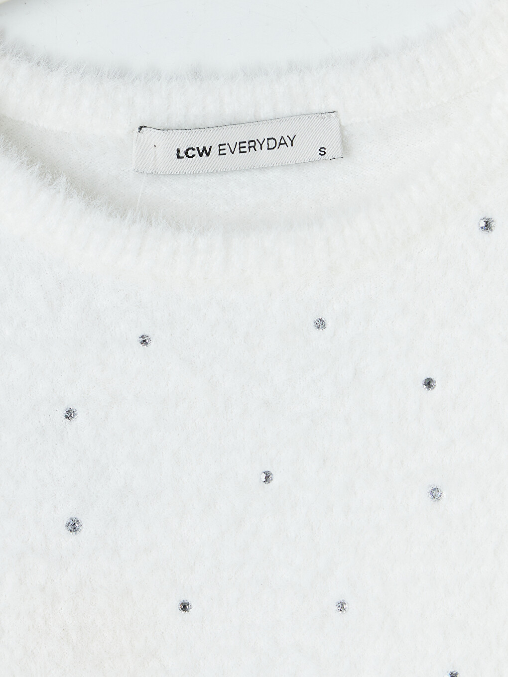 Pull-over En Tricot Pour Femme À Col Rond Orné De Strass-5
