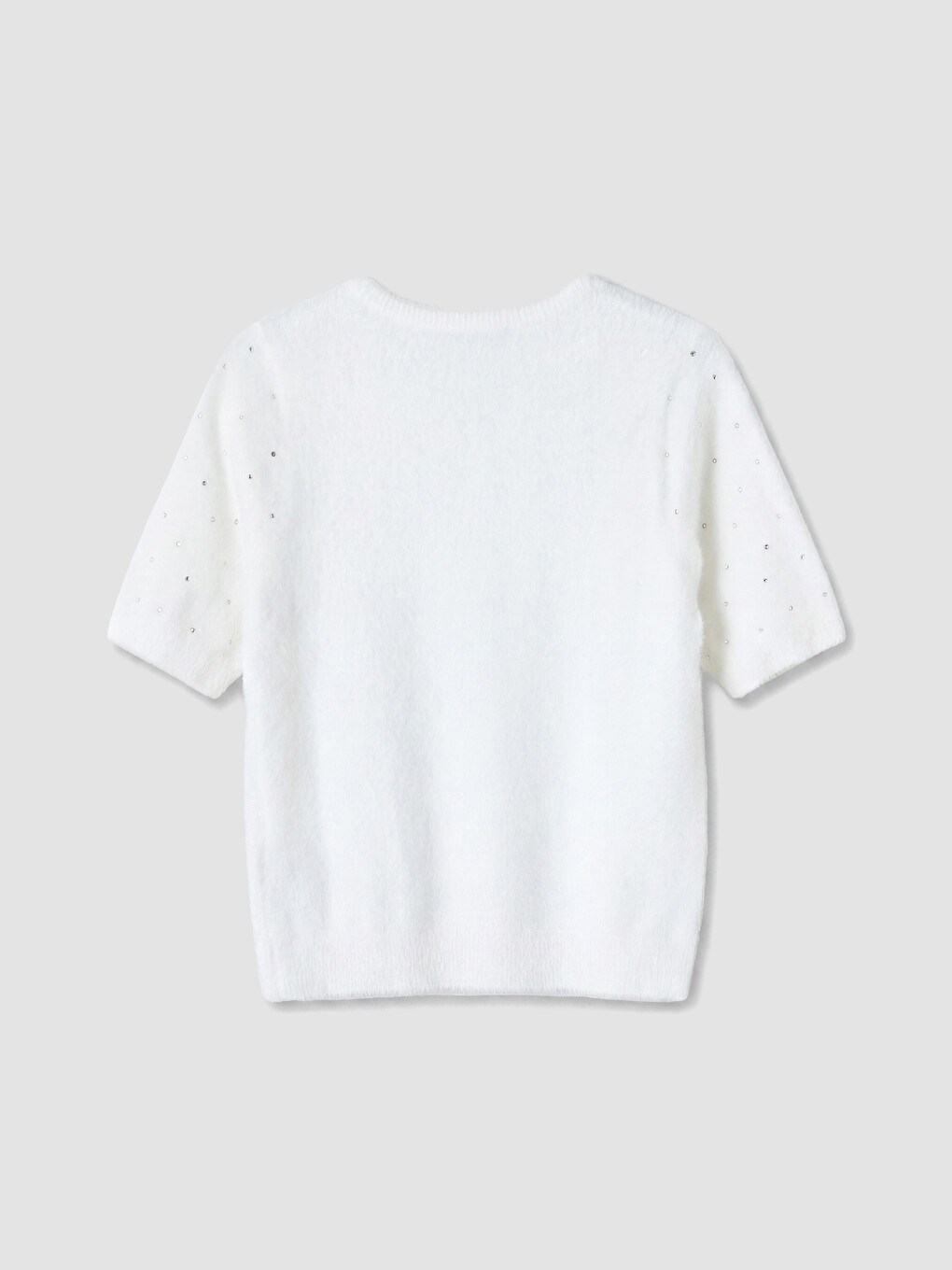 Pull-over En Tricot Pour Femme À Col Rond Orné De Strass-6