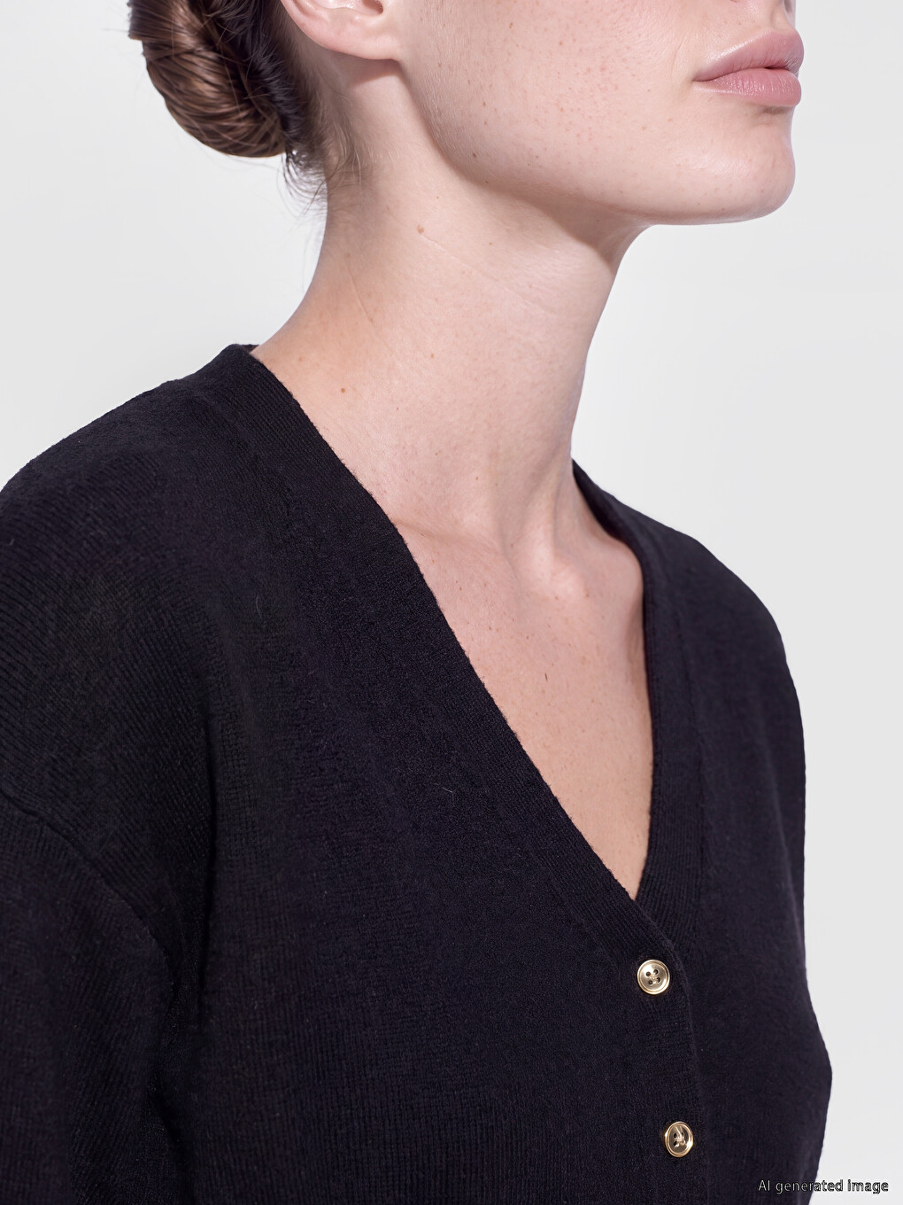 Cardigan En Maille Pour Femme À Col En V-2