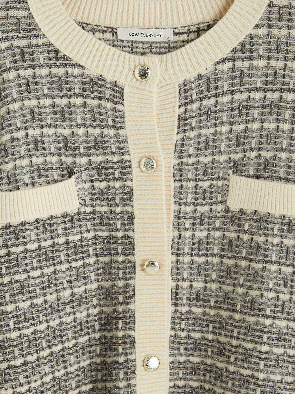 Crew Neck Women's Knitwear Cardigan-6