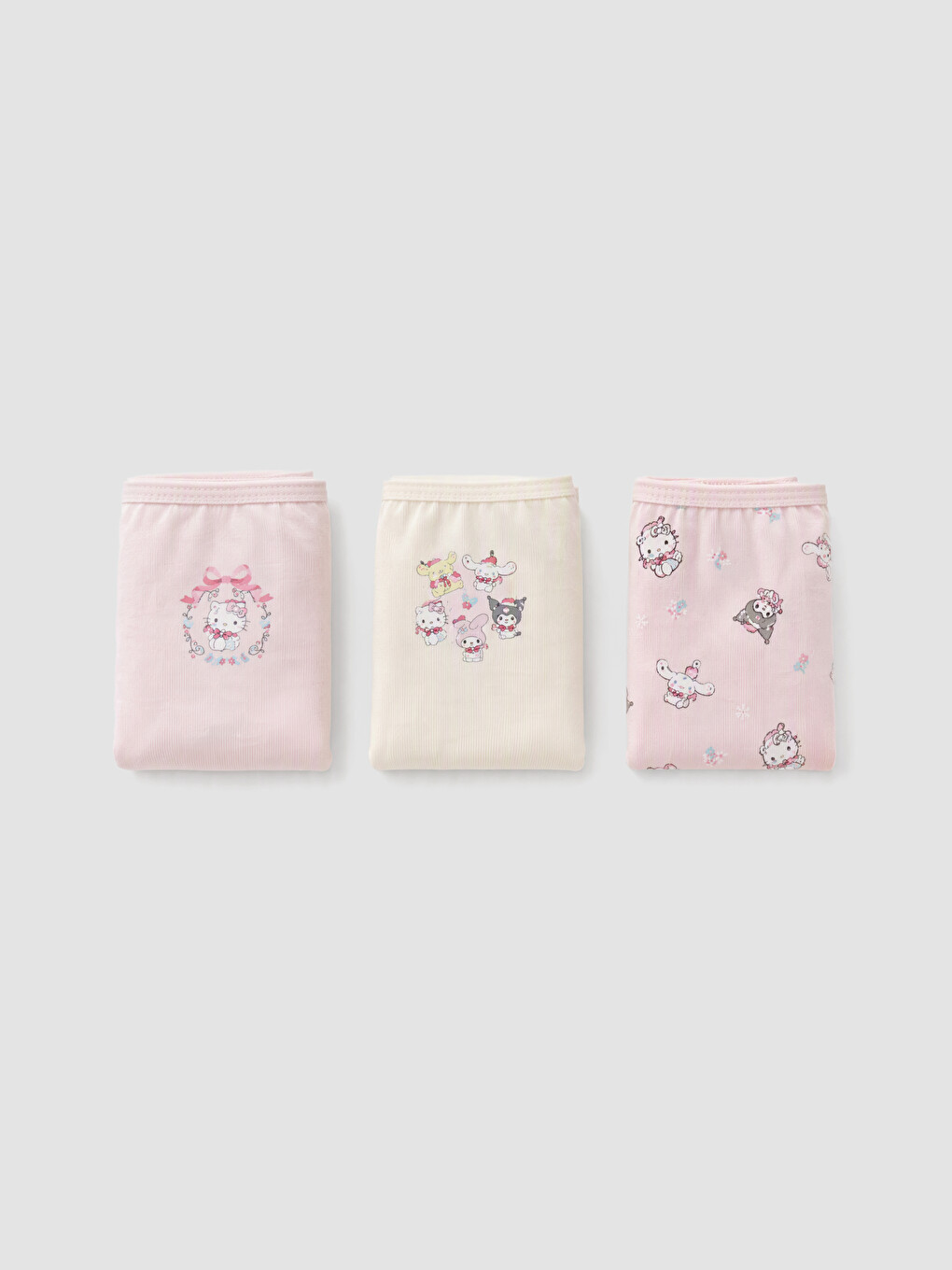 Pembe Hello Kitty Baskılı Kız Çocuk Külot 3'lü