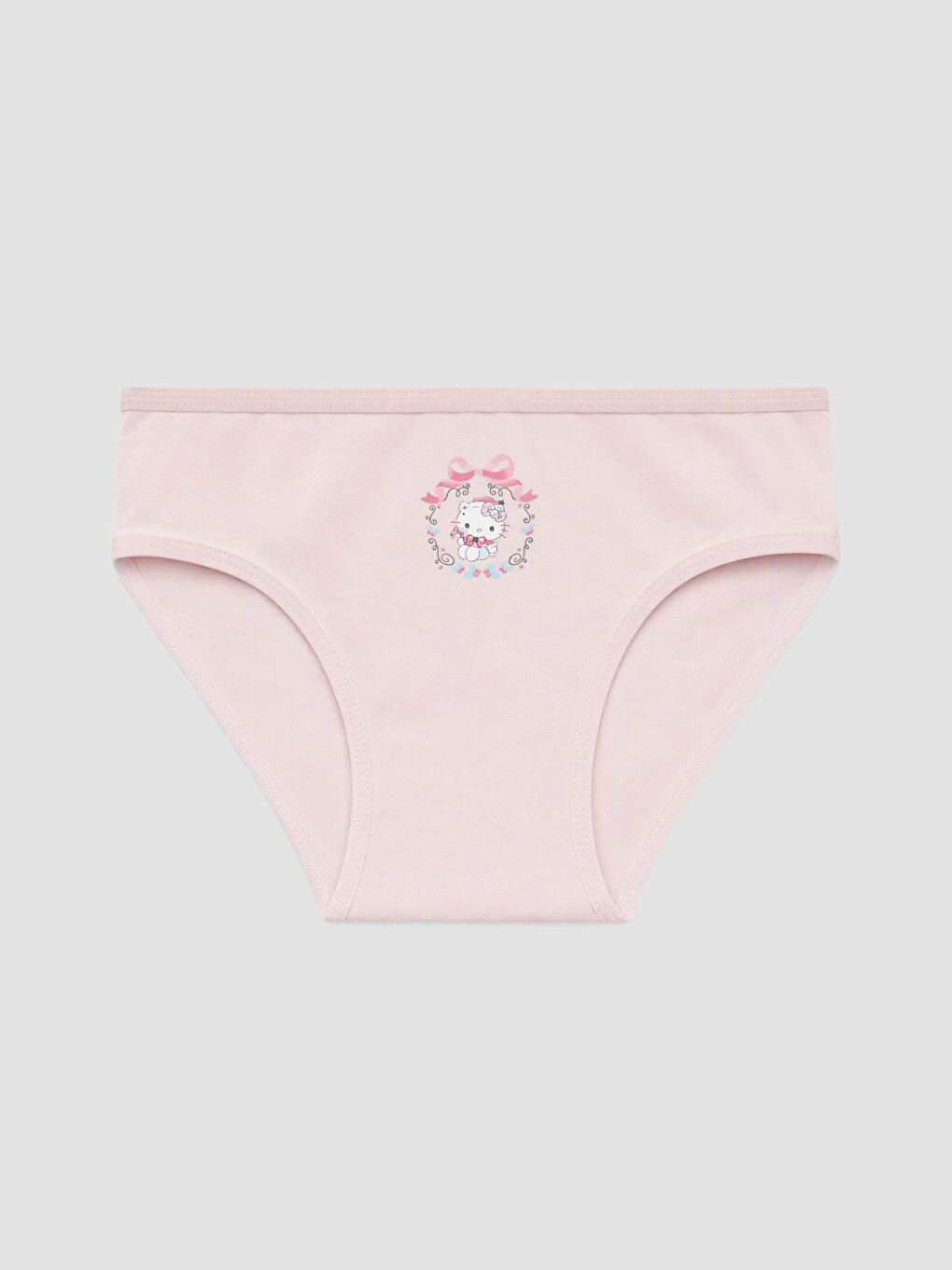 Pembe Hello Kitty Baskılı Kız Çocuk Külot 3'lü-1