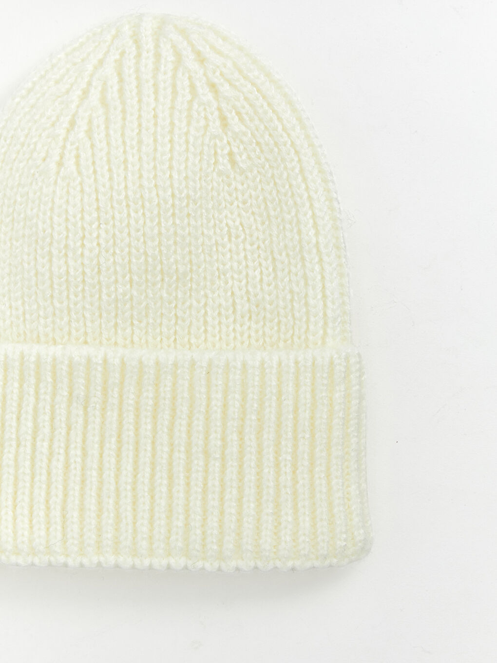 Ekru Basic Kız Çocuk Triko Bere-1