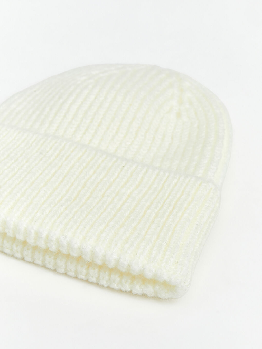 Ekru Basic Kız Çocuk Triko Bere-2