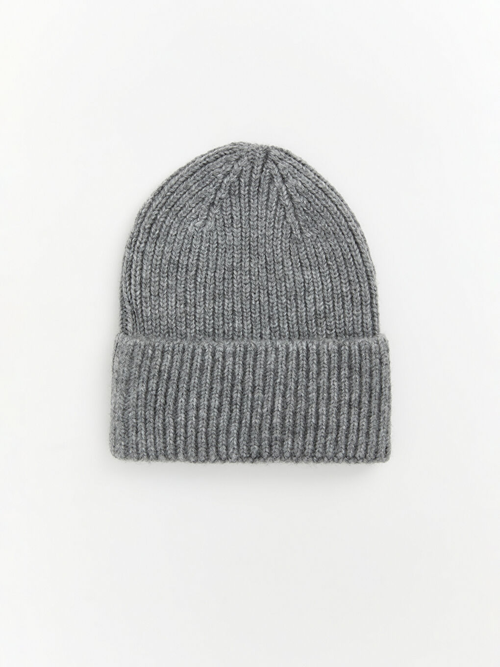 Gri Basic Kız Çocuk Triko Bere