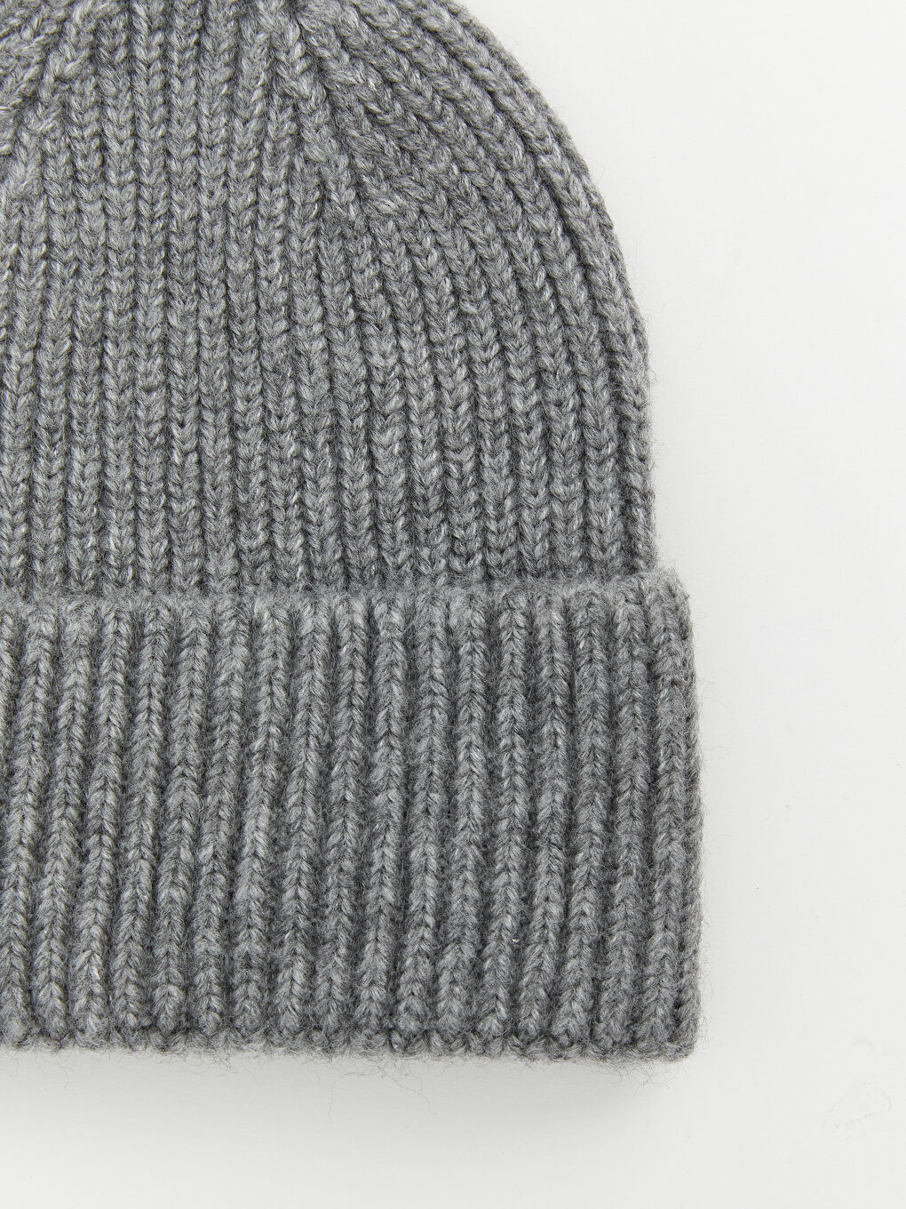 Gri Basic Kız Çocuk Triko Bere-1