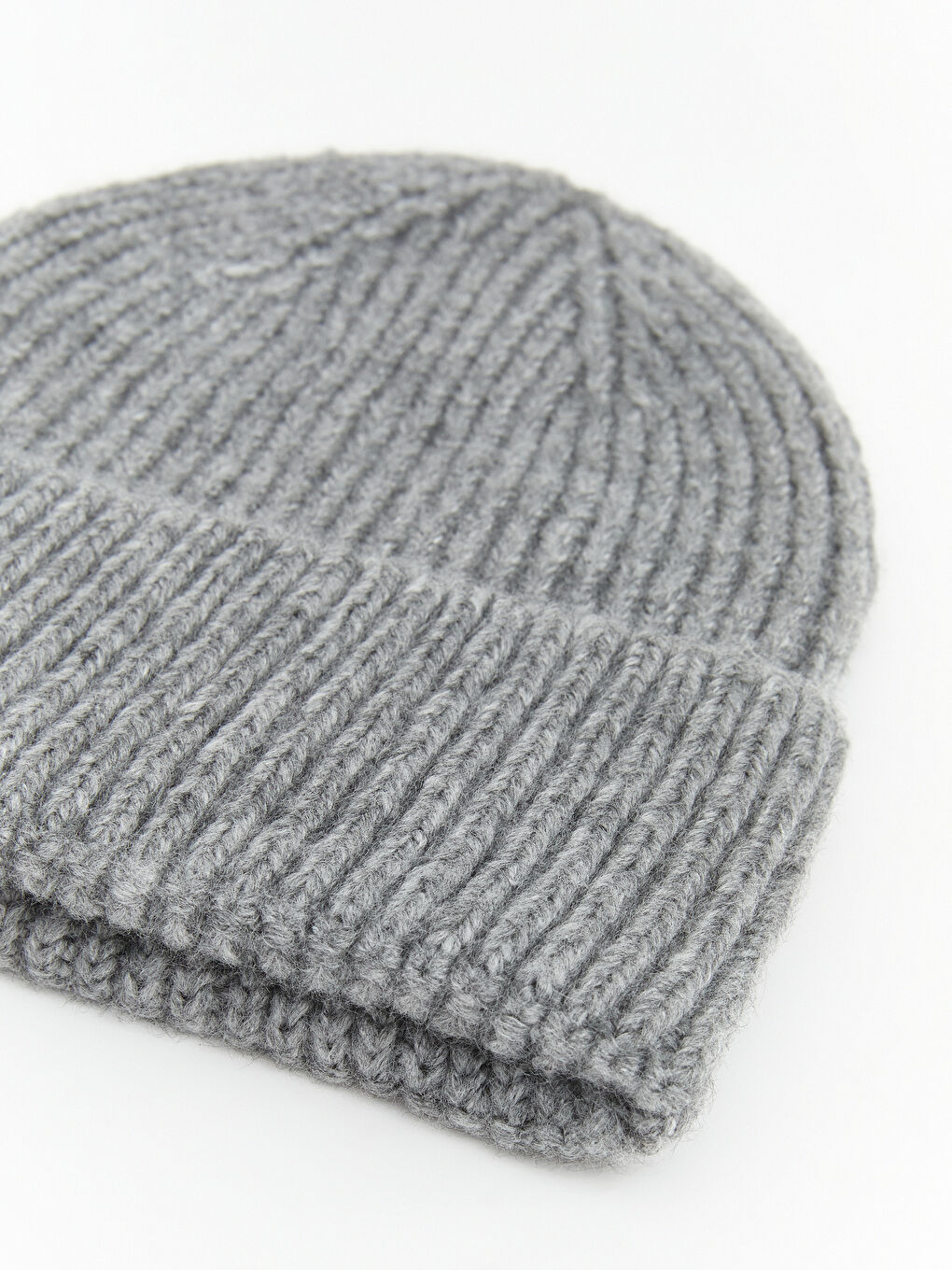 Gri Basic Kız Çocuk Triko Bere-2