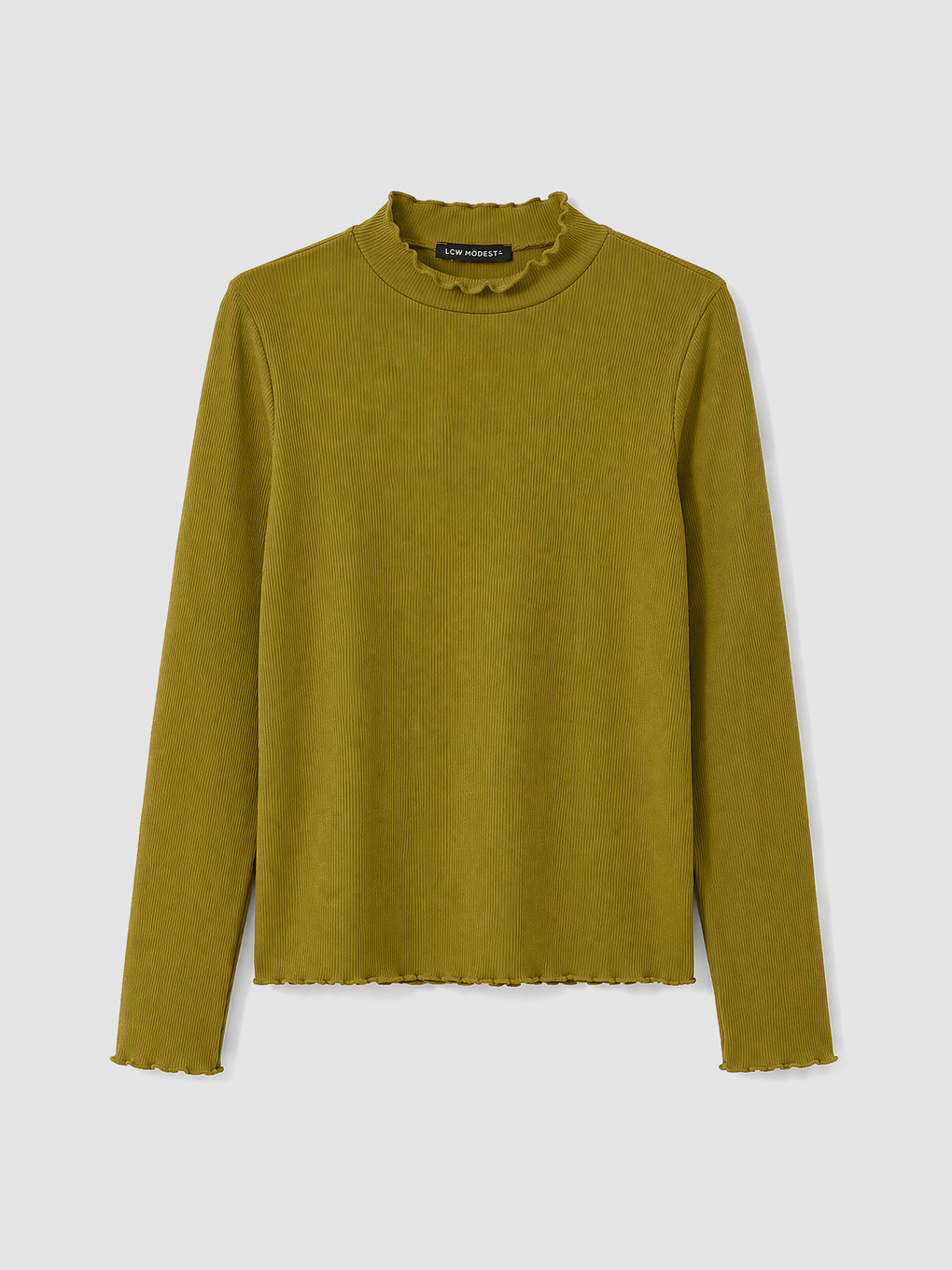 Mock Neck Women's Ribbed Body-4
