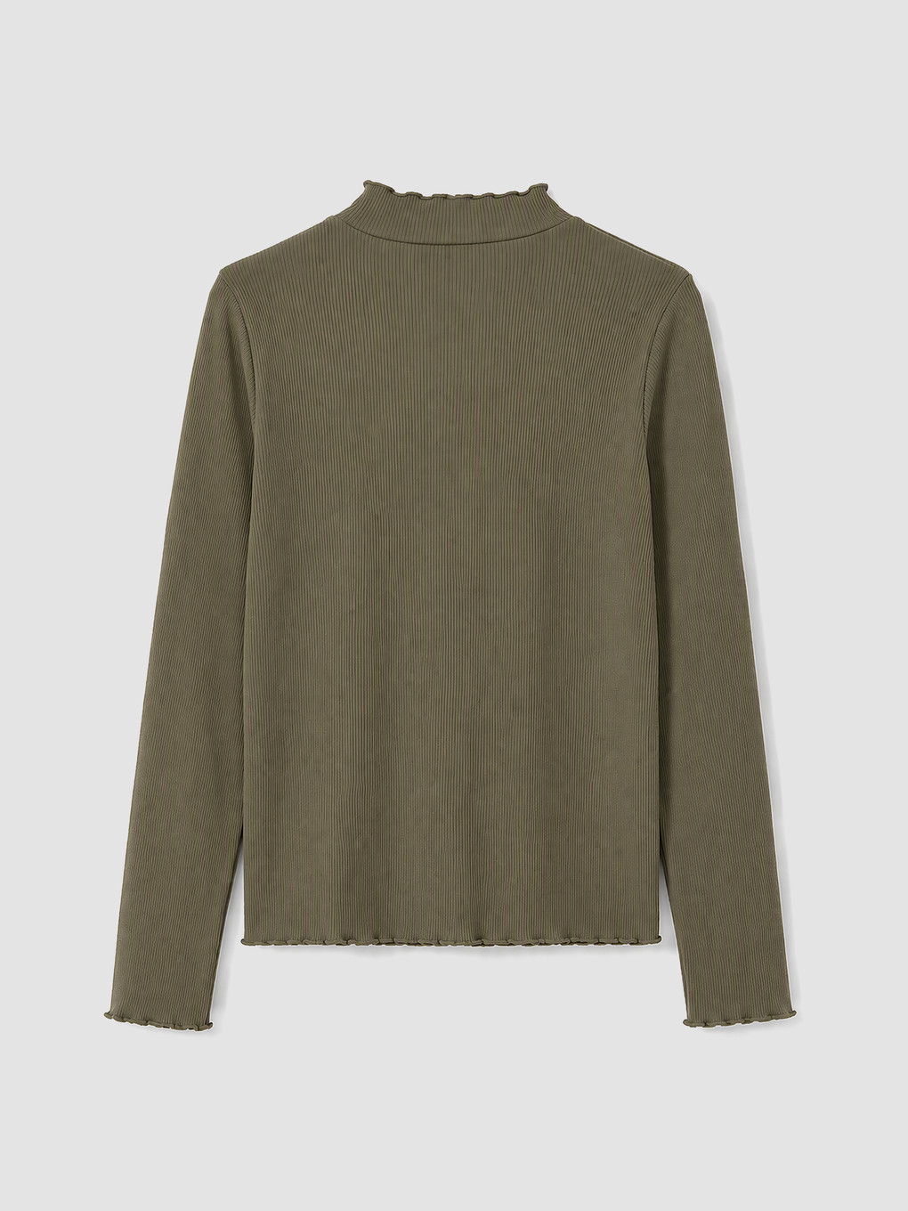 Mock Neck Women's Ribbed Body-5