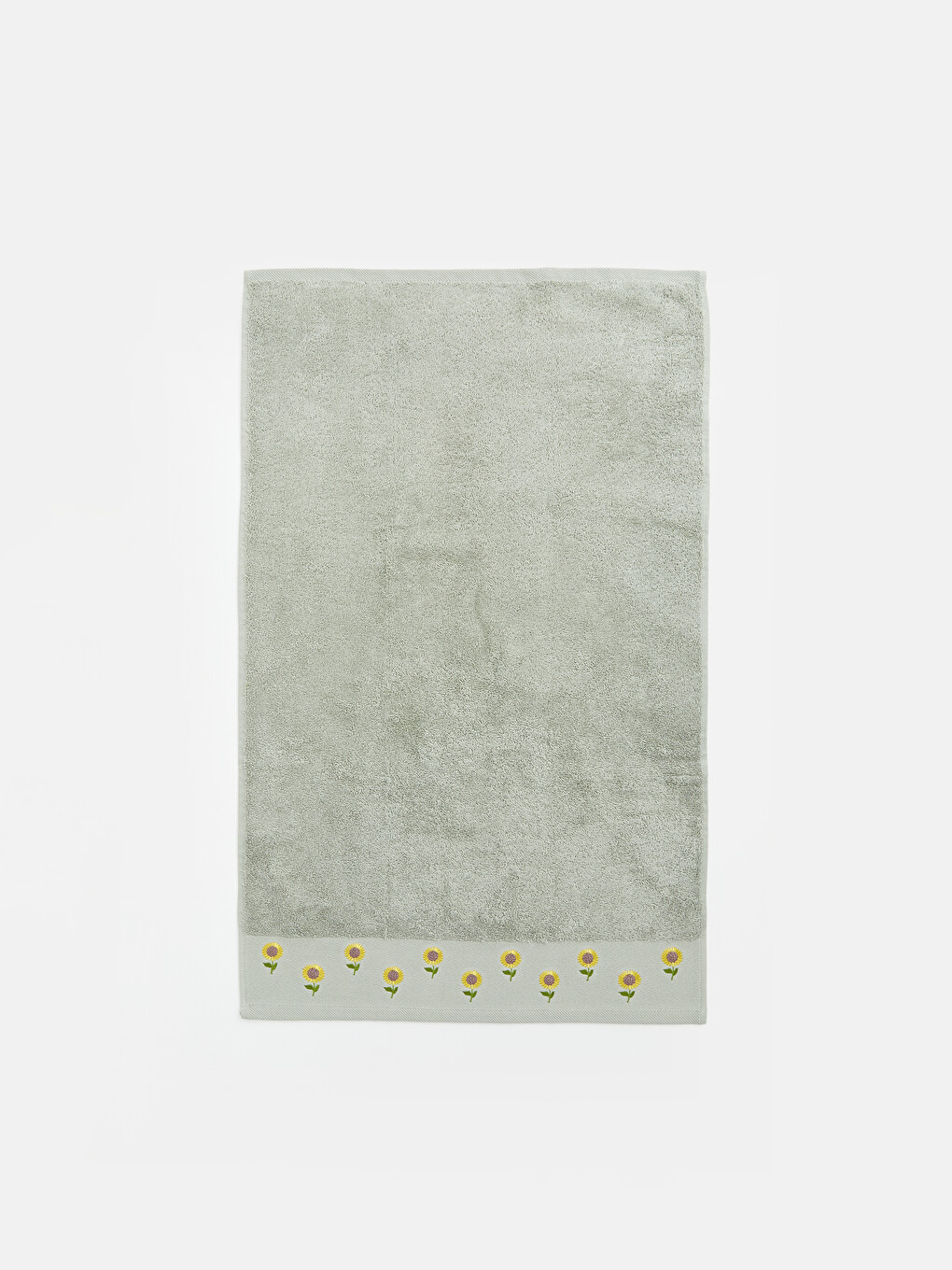 Sunflower Embroidered Cotton Hand Towel 50x80 Cm-1